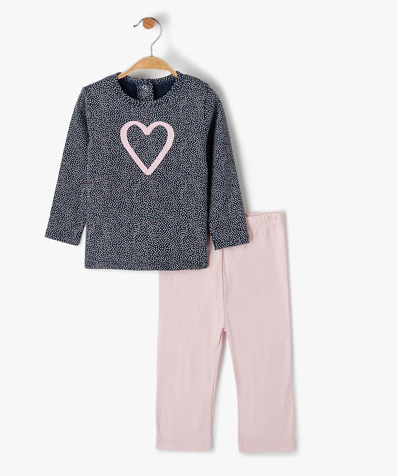 Pyjama bébé 2 pièces en jersey de coton imprimé - No gaspi