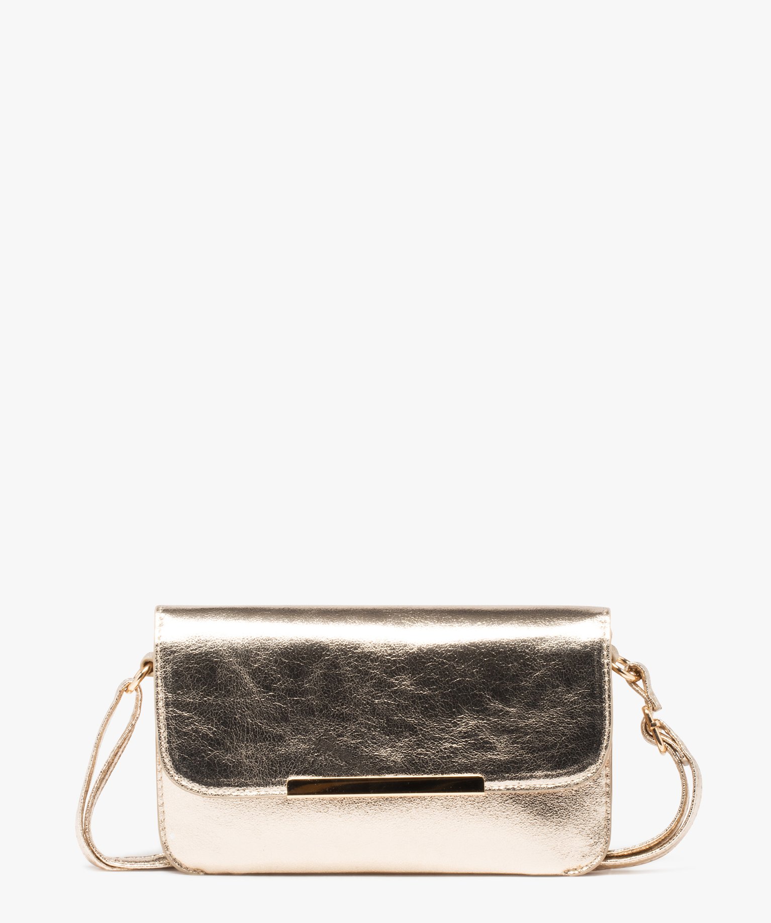Sac besace chic format compact femme - TU - dore - GEMO