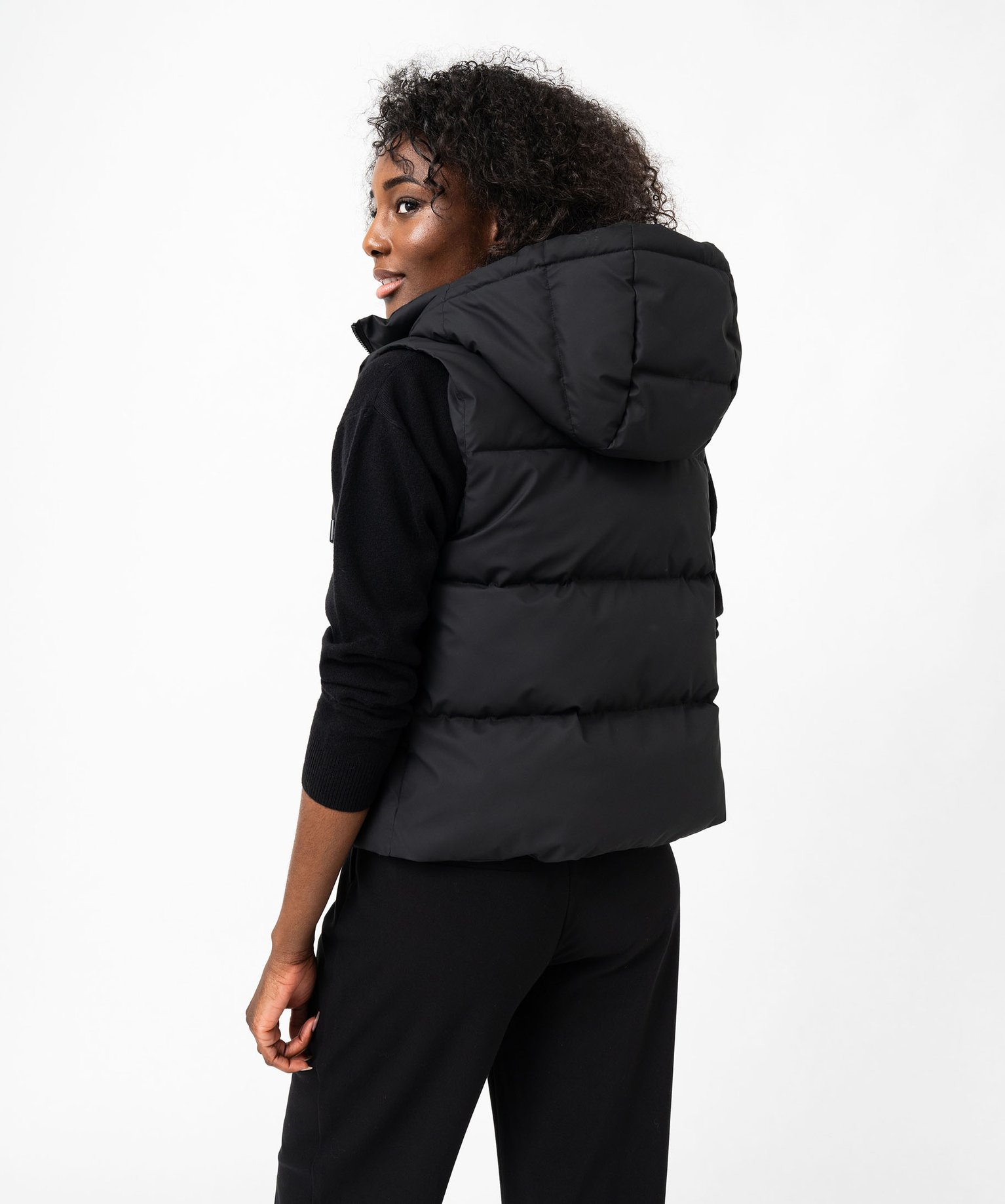 Doudoune Sans Manches Femme à Capuche - Manteau Court épaissi, Hiver, Style Parka (tailles S-2XL)