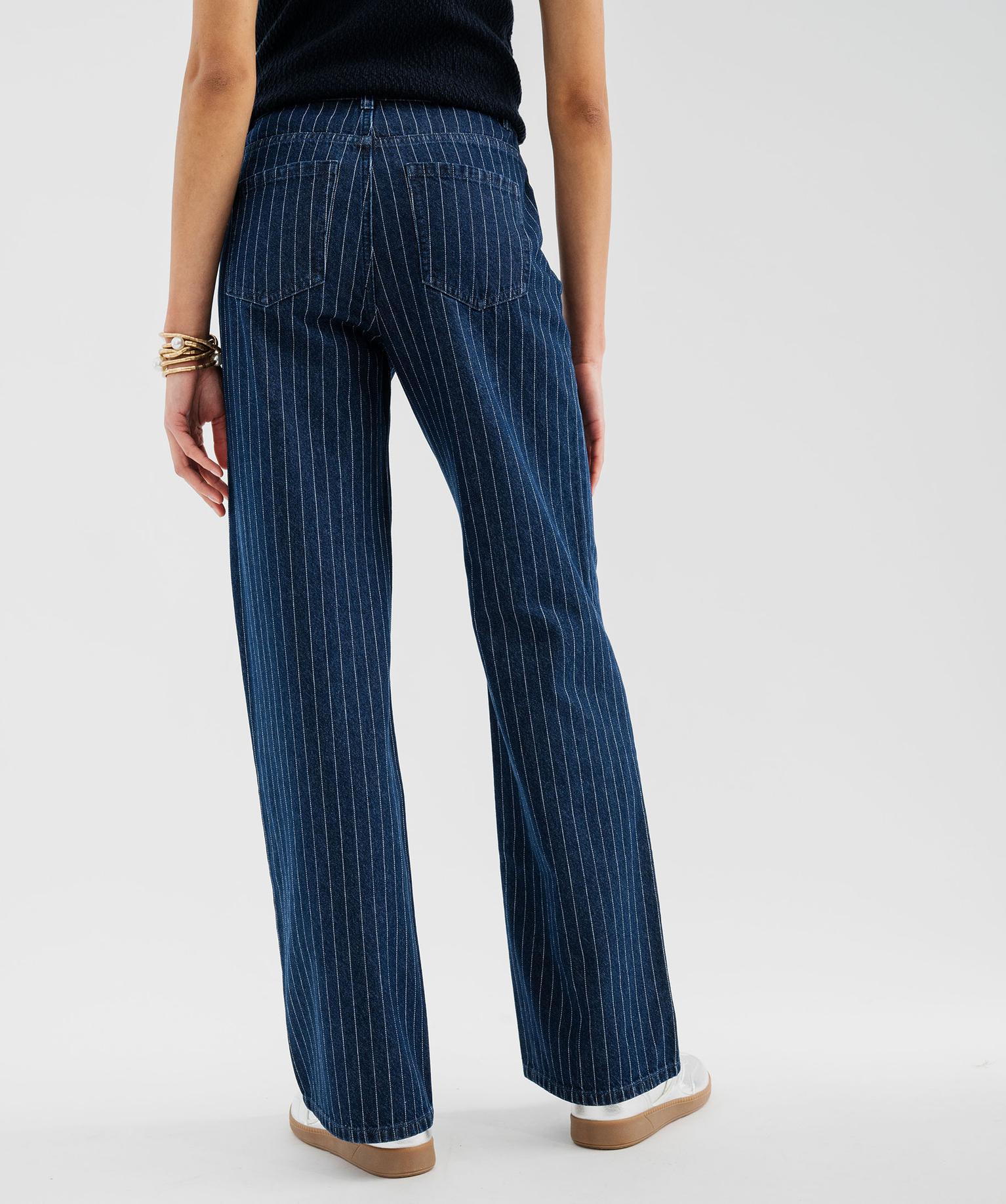 Jean Flare En Denim Brut Ray Femme LuluCastagnette Bleu GEMO