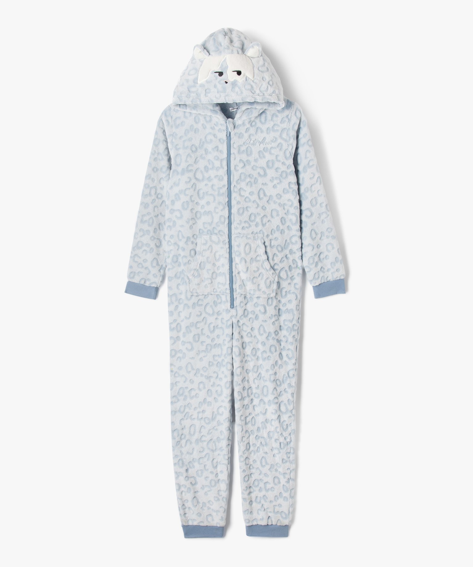 Combinaison pyjama à capuche motif animal fille - GEMO