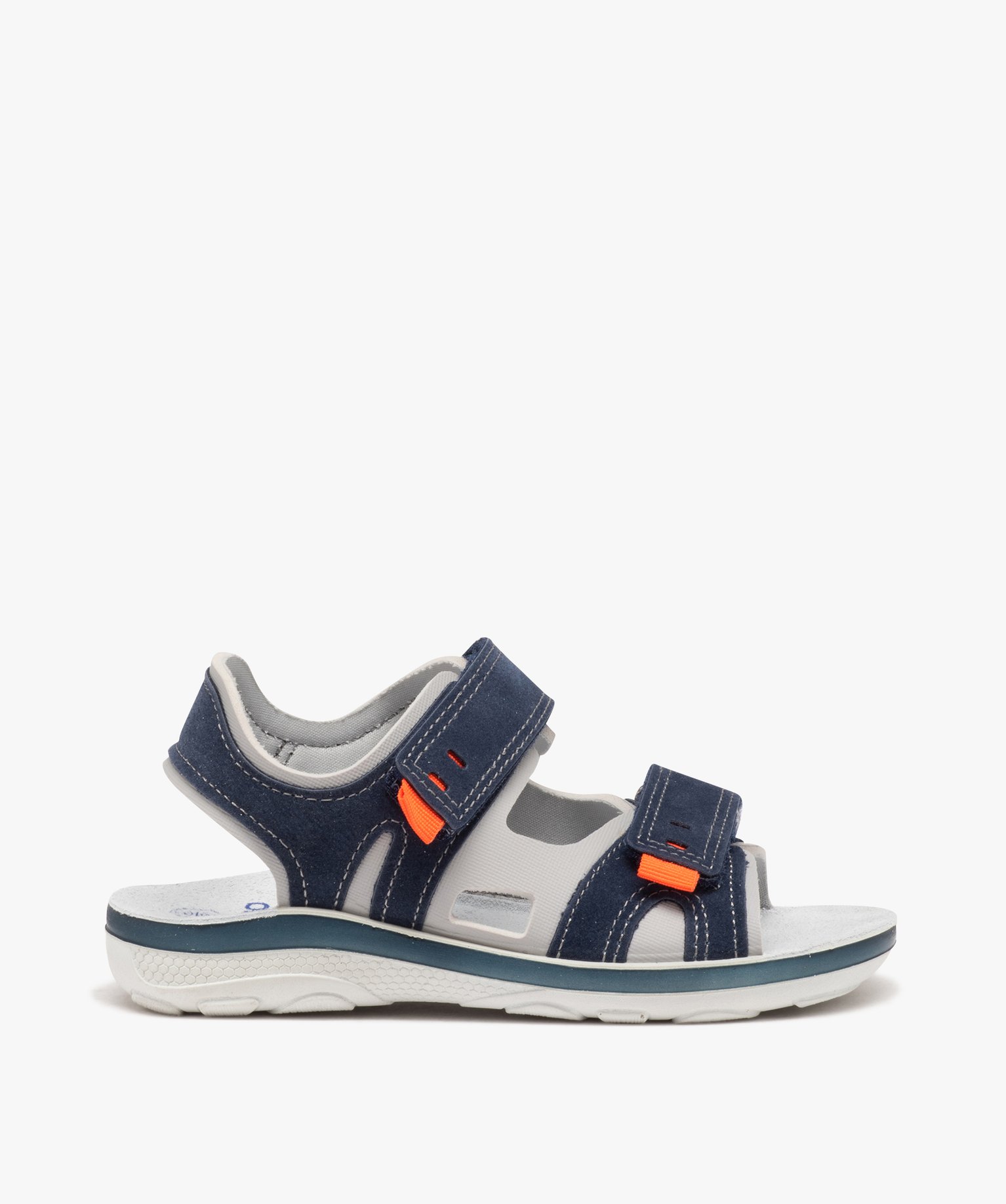 Sandales sport bimatières à brides scratch garçon - 32 - marine - GEMO
