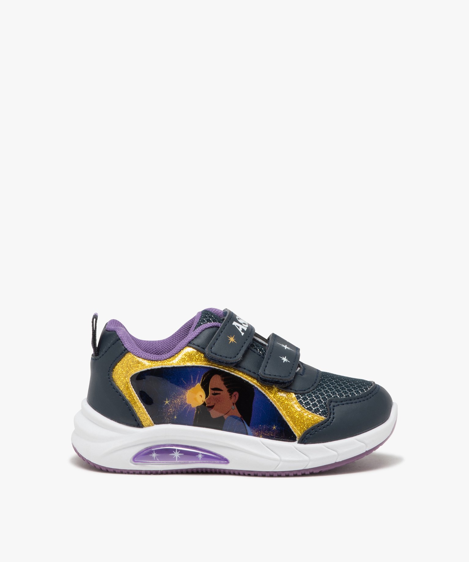 Baskets basses imprimées à semelle lumineuse - Disney Wish - 26 - violet - WISH
