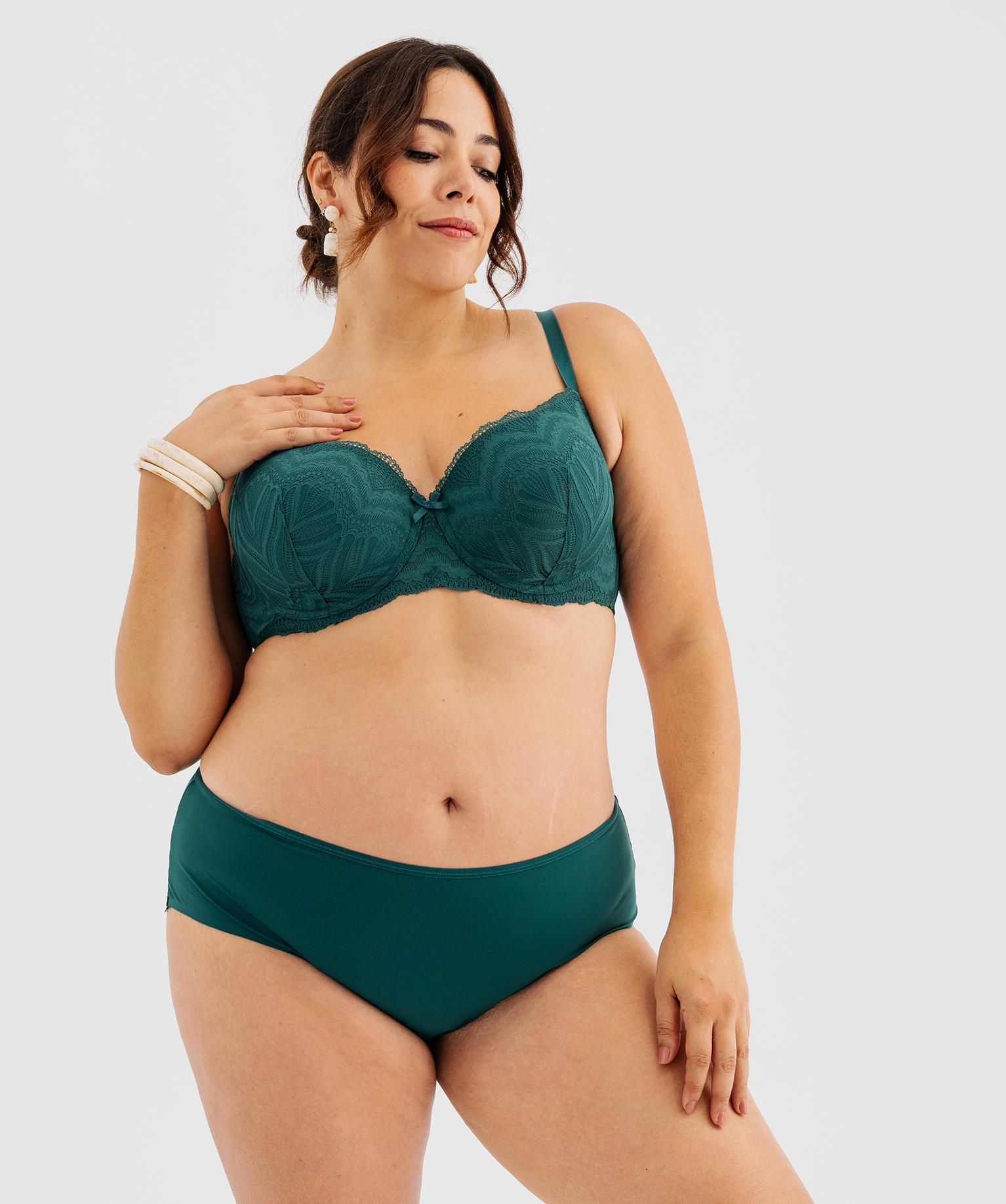 Shorty en microfibre et dentelle femme grande taille (lot de 2) - GEMO