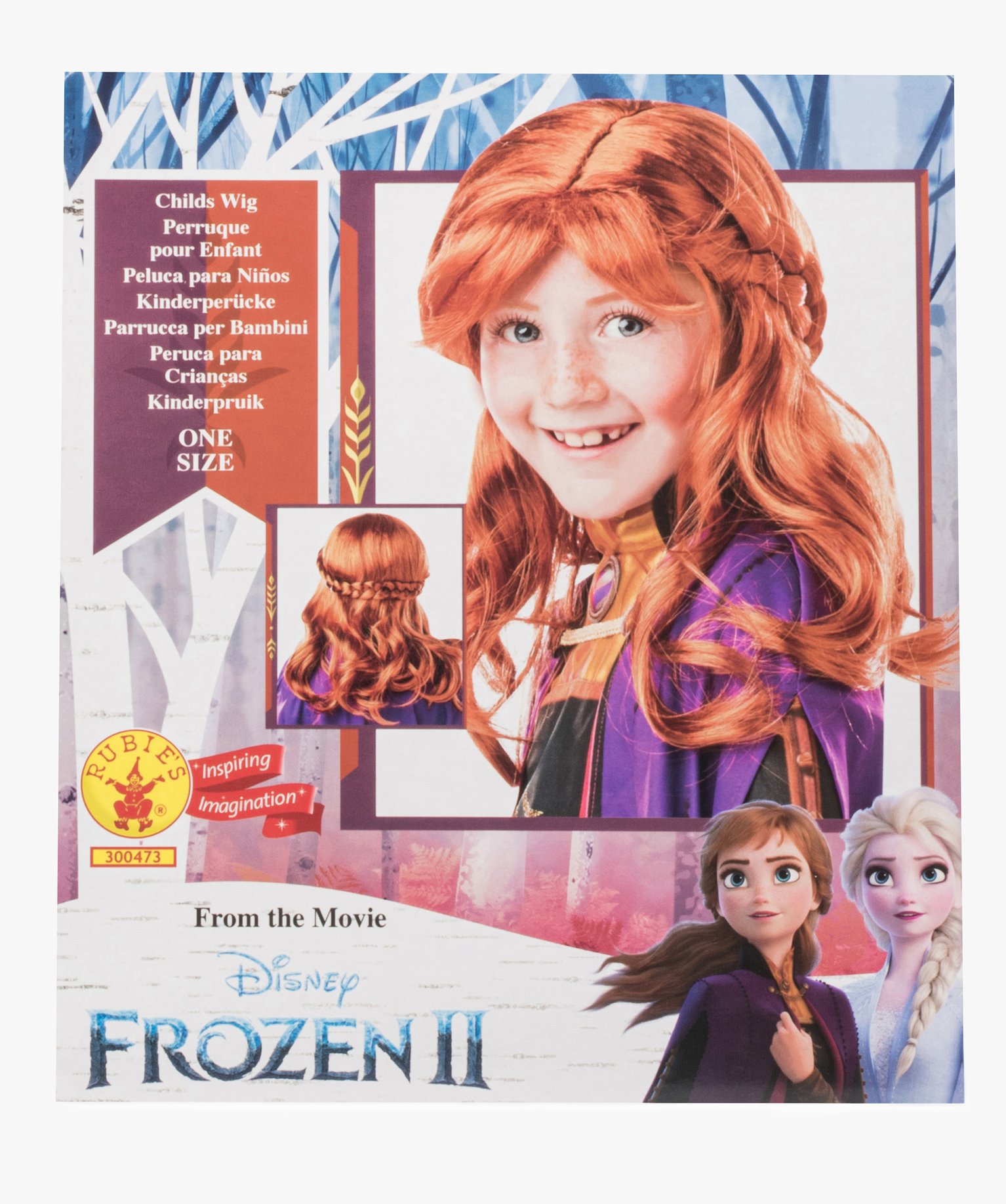 Perruque enfant Anna La Reine des Neiges - Disney - DISNEY