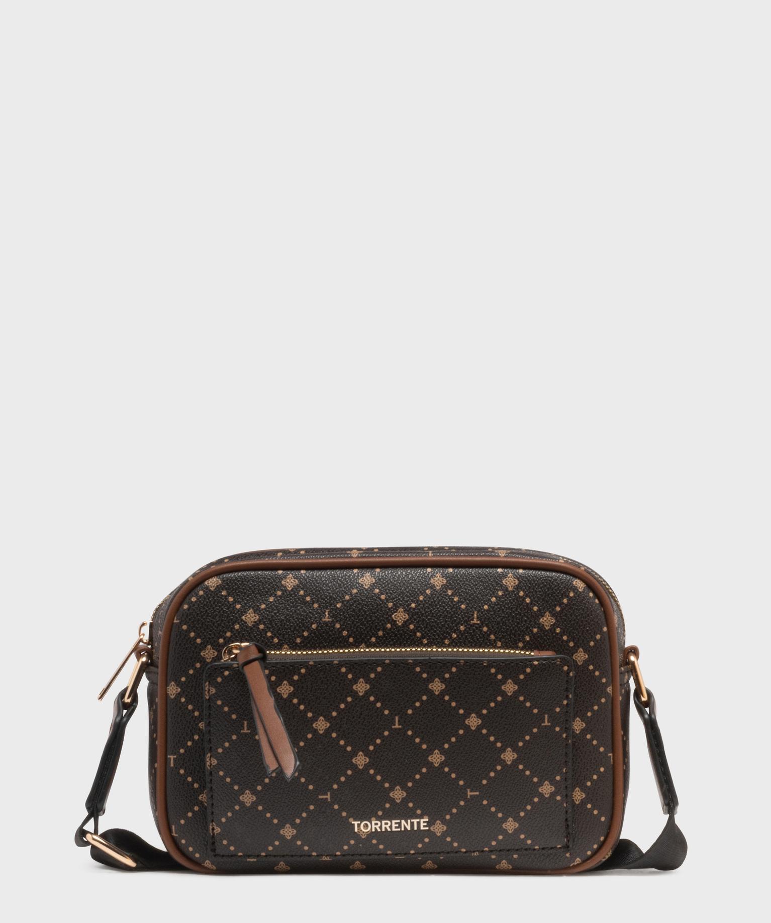 Sac à main rectangle avec bandoulière en toile femme - Torrente - TORRENTE Sac à main rectangle avec bandoulière en toile femme - Torrente - TORRENTE