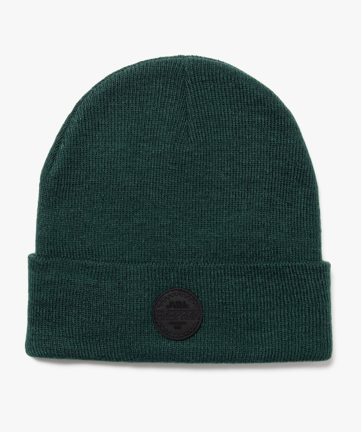 Bonnet en fine maille unie à revers garçon vert | GEMO