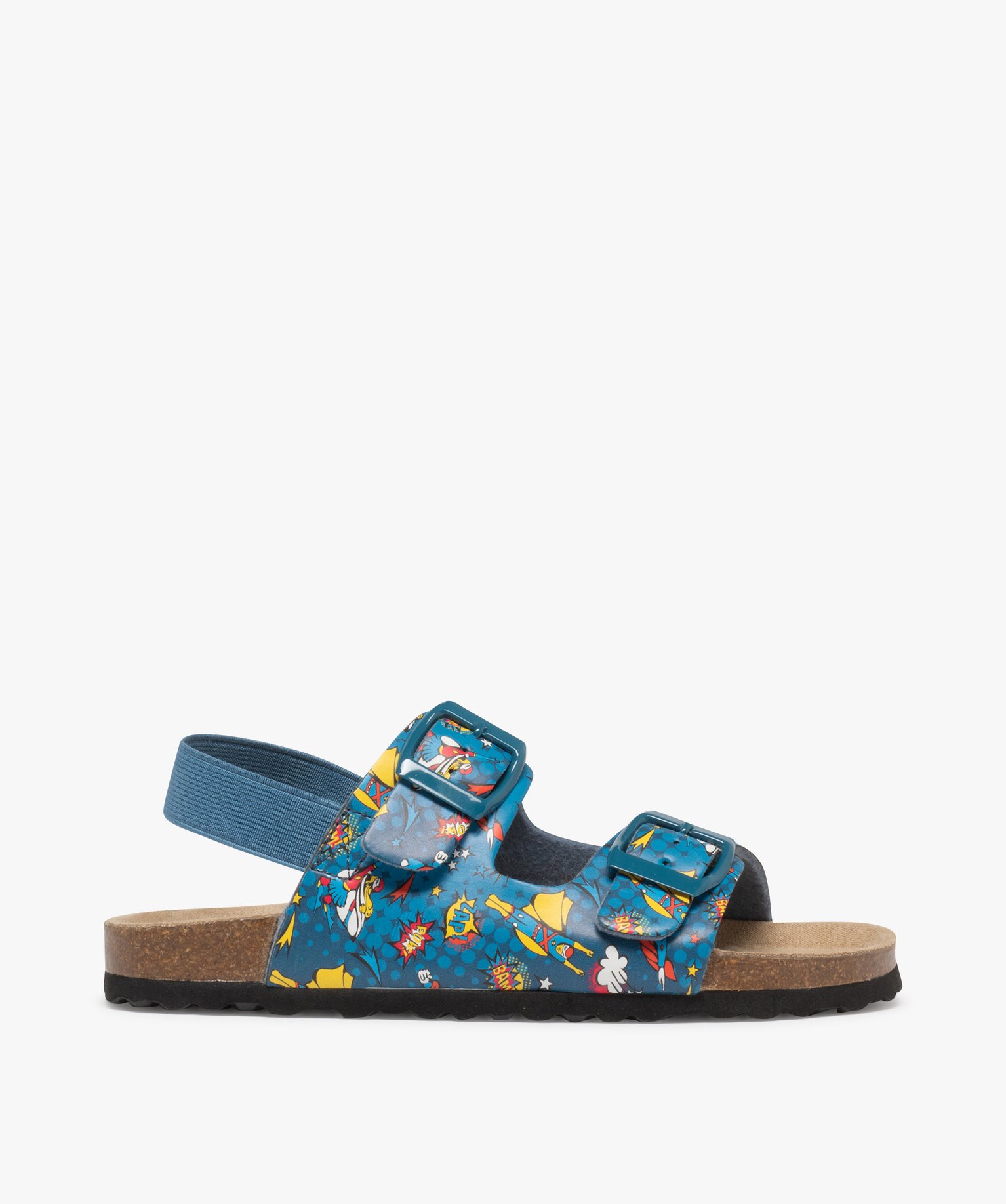 Sandales garçon super-héros à bride talon élastique et brides à boucle - 35 - bleu - GEMO