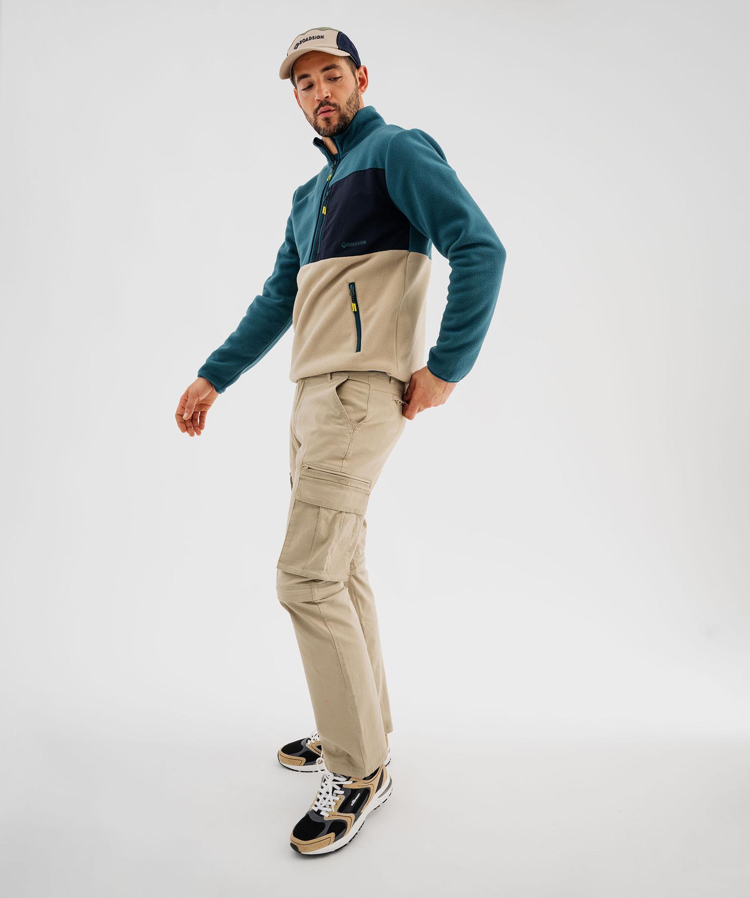 Sweat-shirt Léger En Polaire Pour Homme - Col Zippé - Pull De Course à