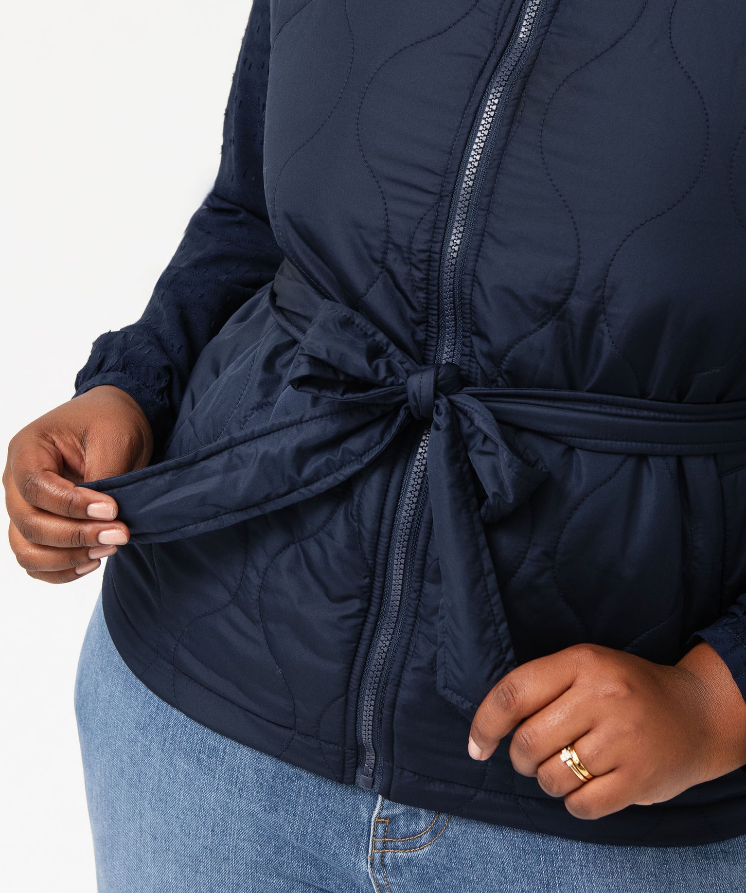 Gilet Matelassé Sans Manches Pour Femme - Chaud, Léger, Avec Fermeture éclair, Pour Automne Et Hiver