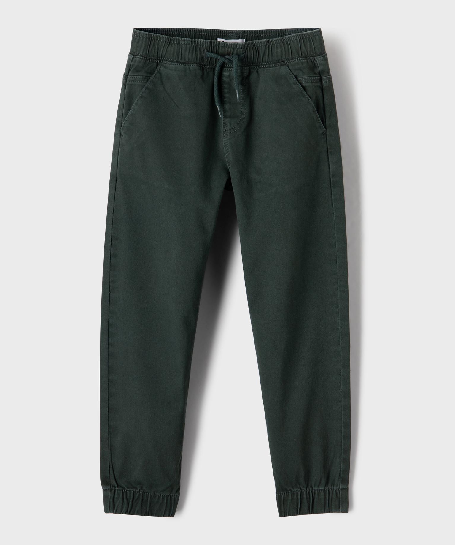 Pantalon jogger avec taille élastique ajustable garçon - 12A/XXS - vert fonce - GEMO