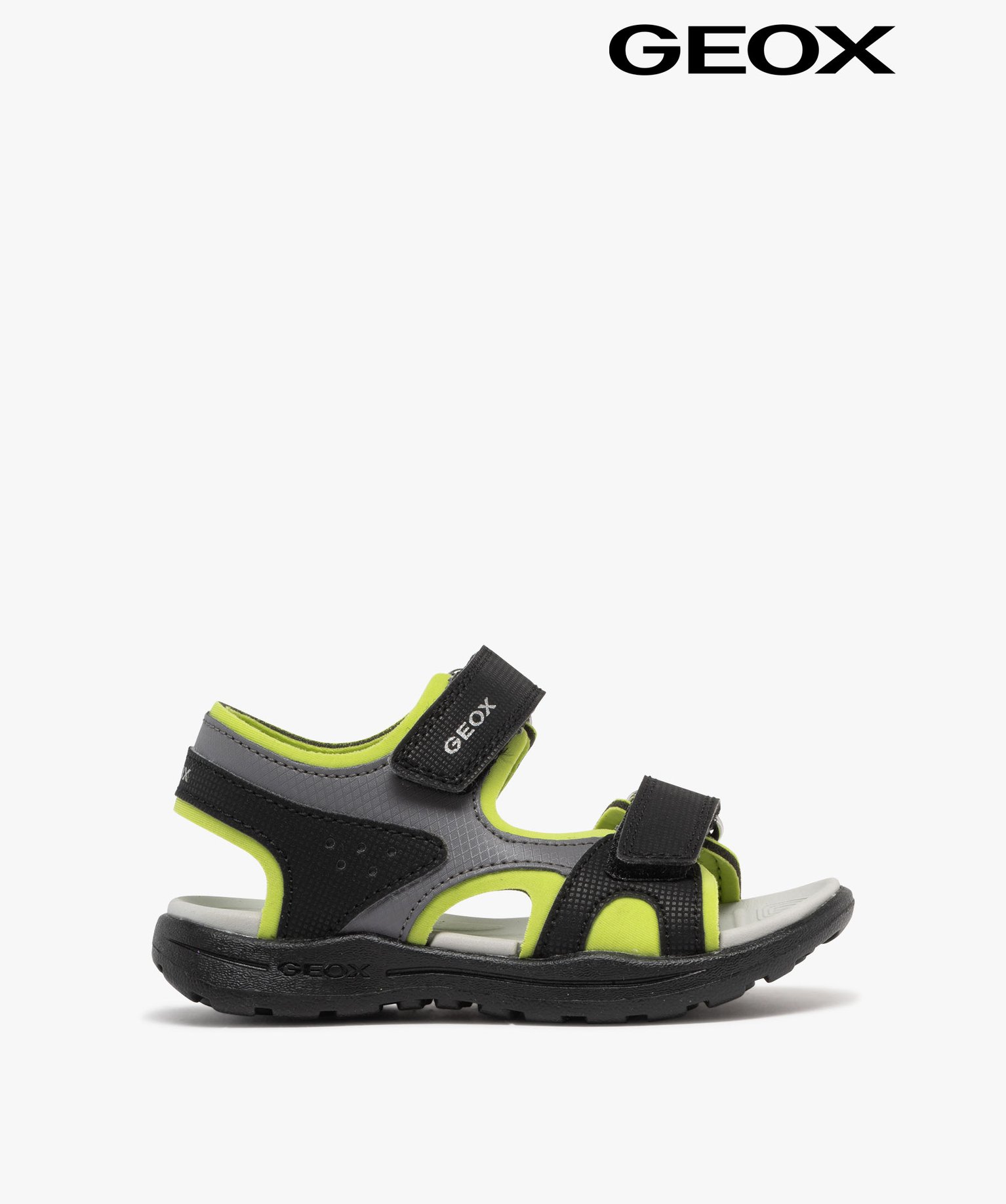Sandales garçon avec brides scratch style sport - Geox - 26 - noir - GEOX