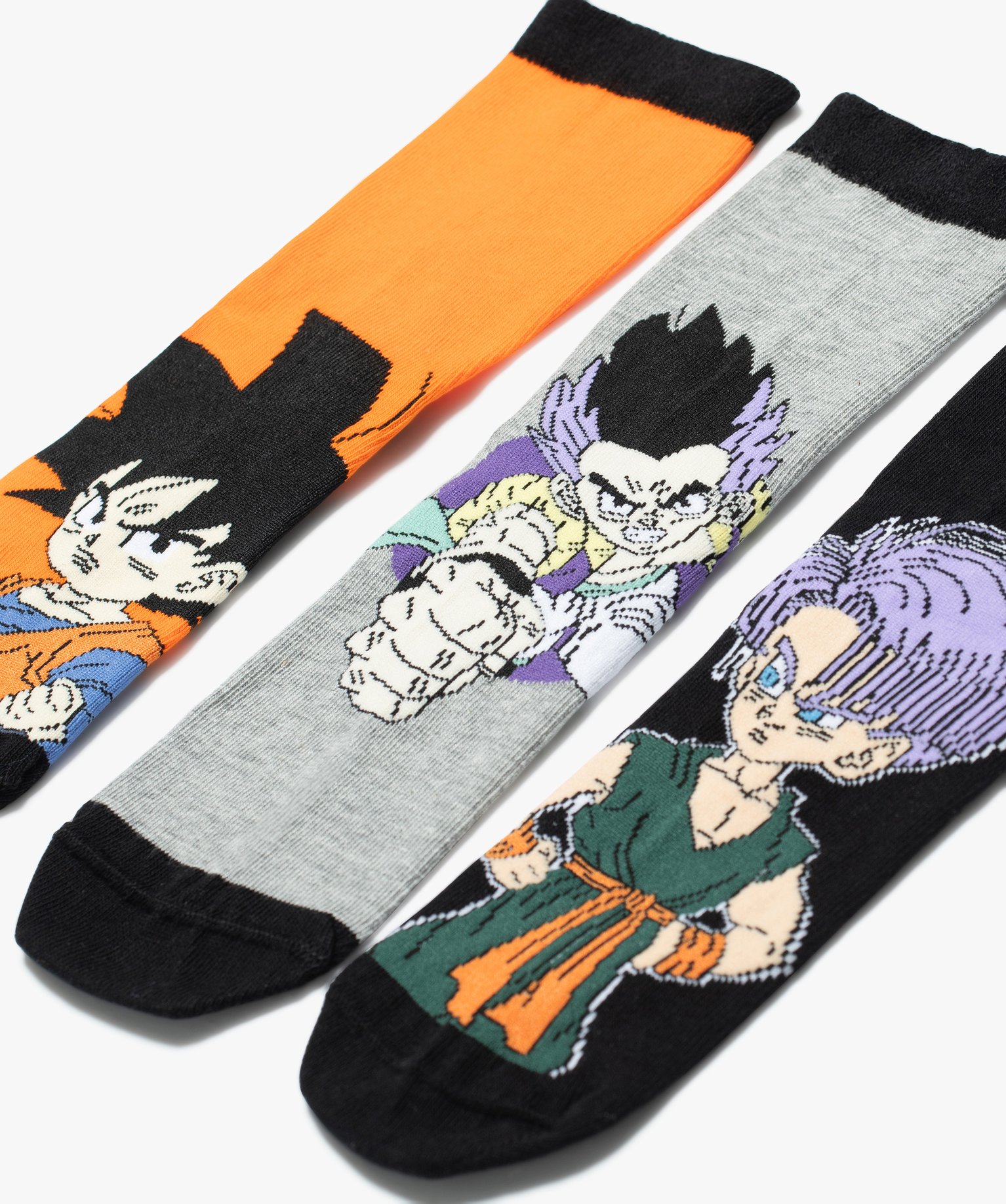 Chaussettes tige haute imprimées garçon (lot de 3) blanc