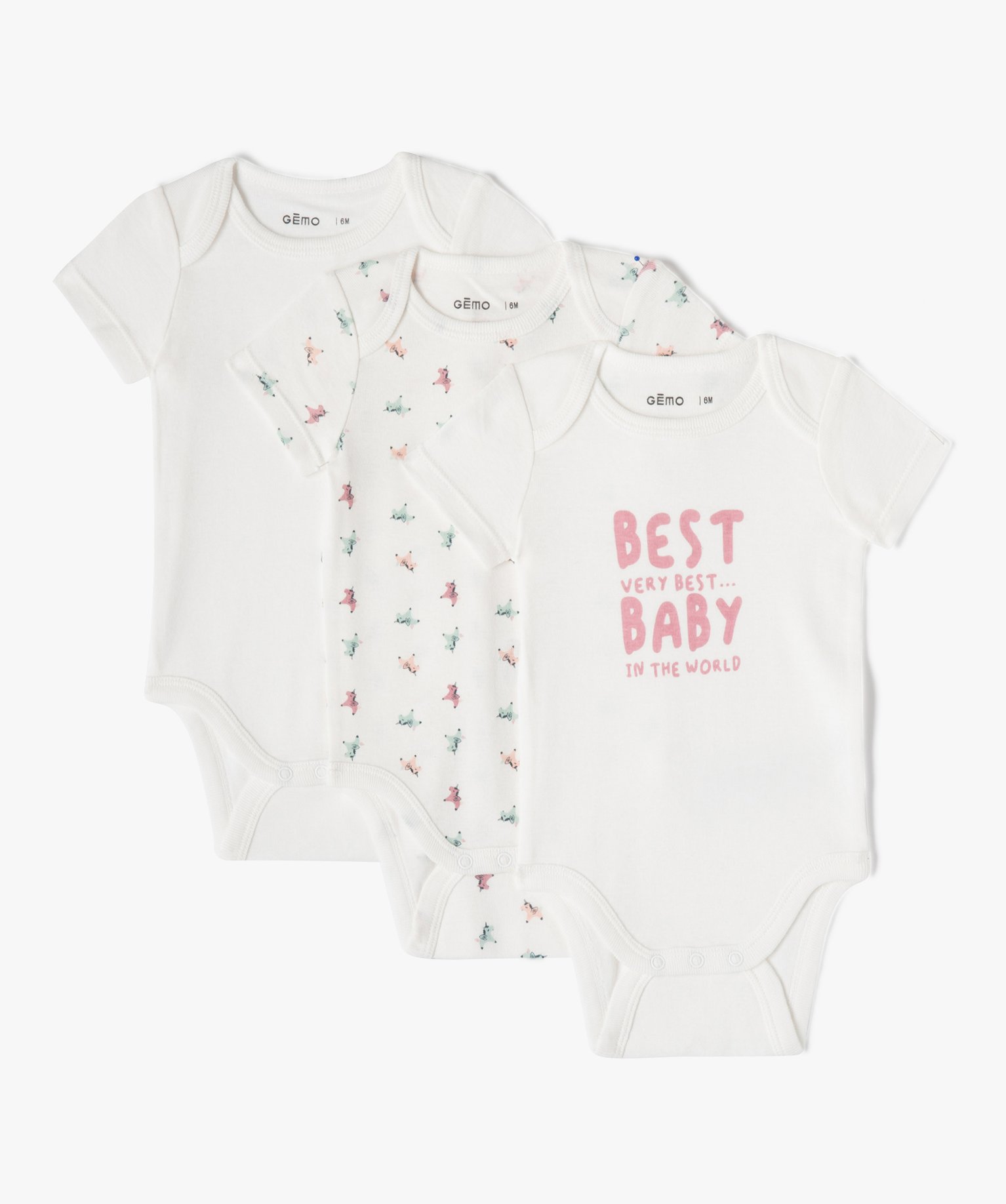 Lot De 5 Bodies Manches Longues NEXT Pour Bébé - Spécial Dysplasie De La Hanche - Coton Doux