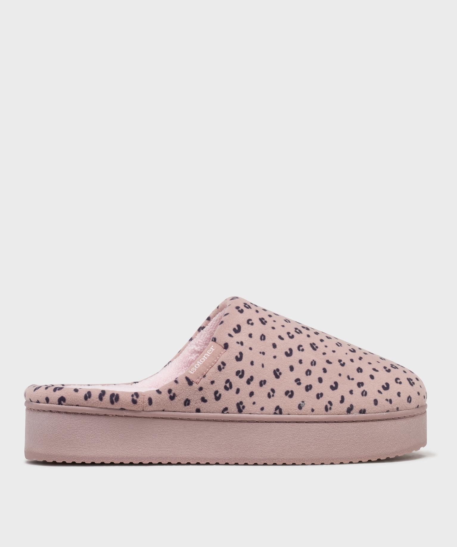 Chaussons mules plateforme femme - Isotoner - ISOTONER