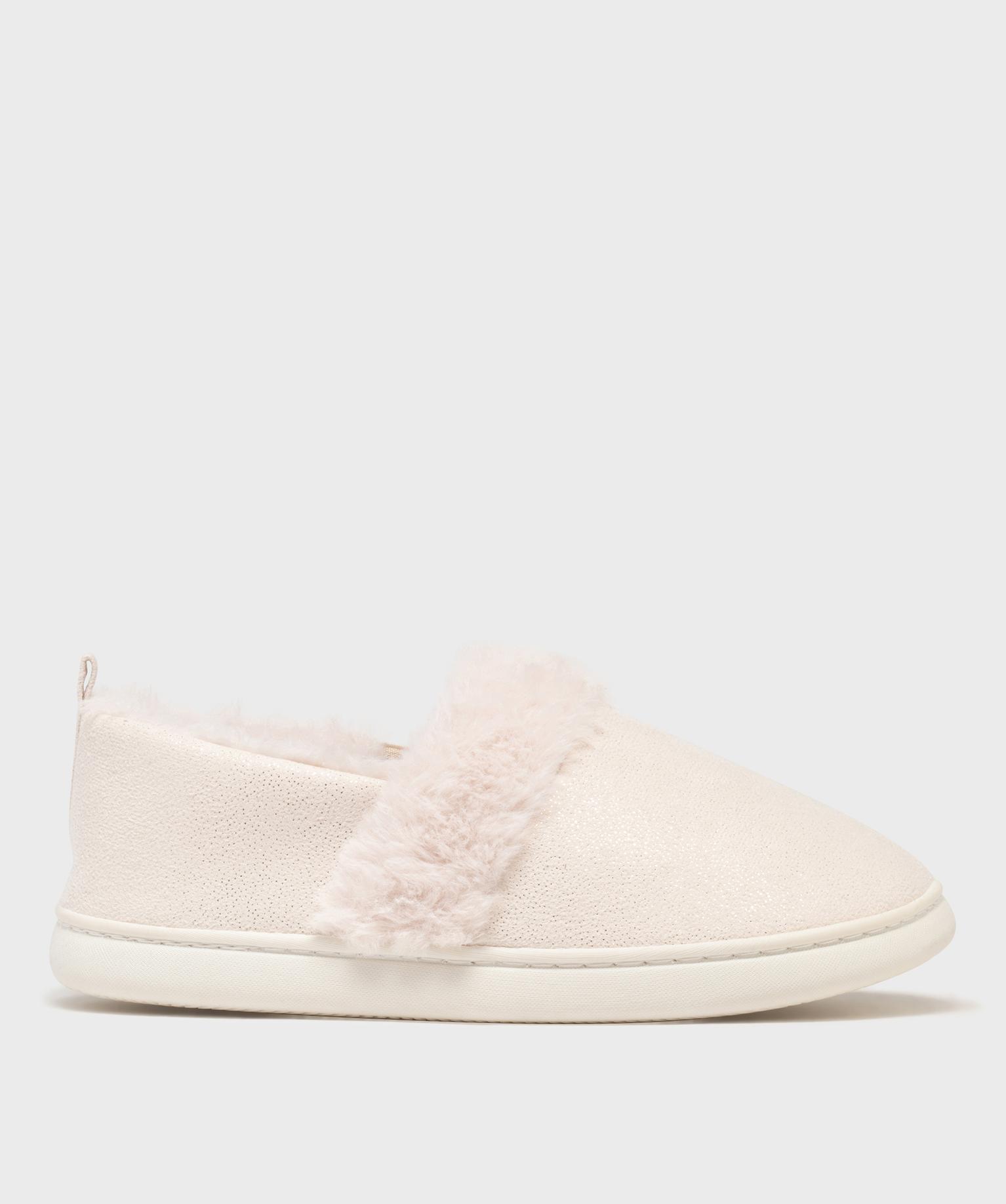 Chaussons sans-gêne fourrés femme - GEMO