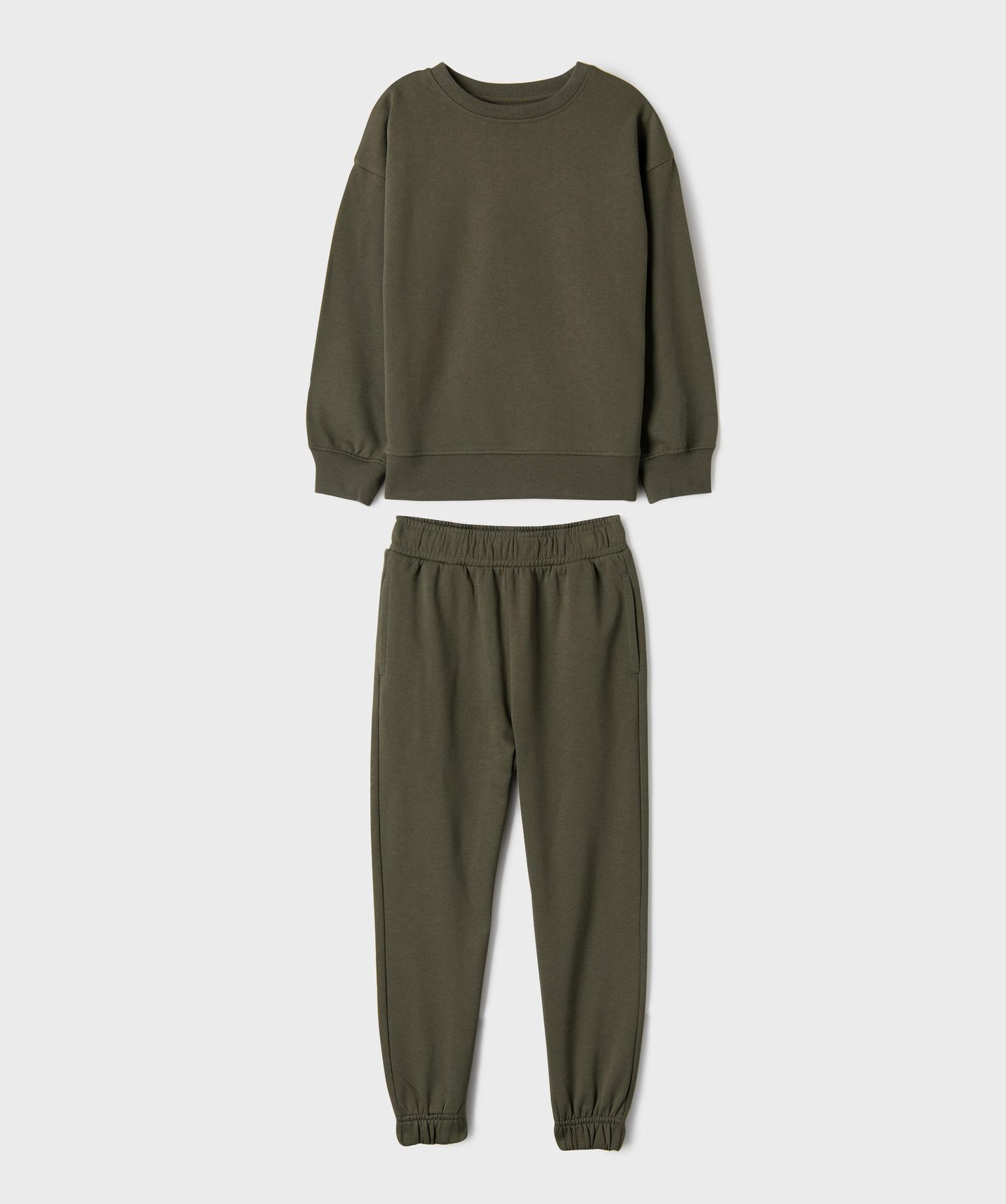 Ensemble molleton 2 pièces garçon - 12A/XXS - kaki fonce - GEMO