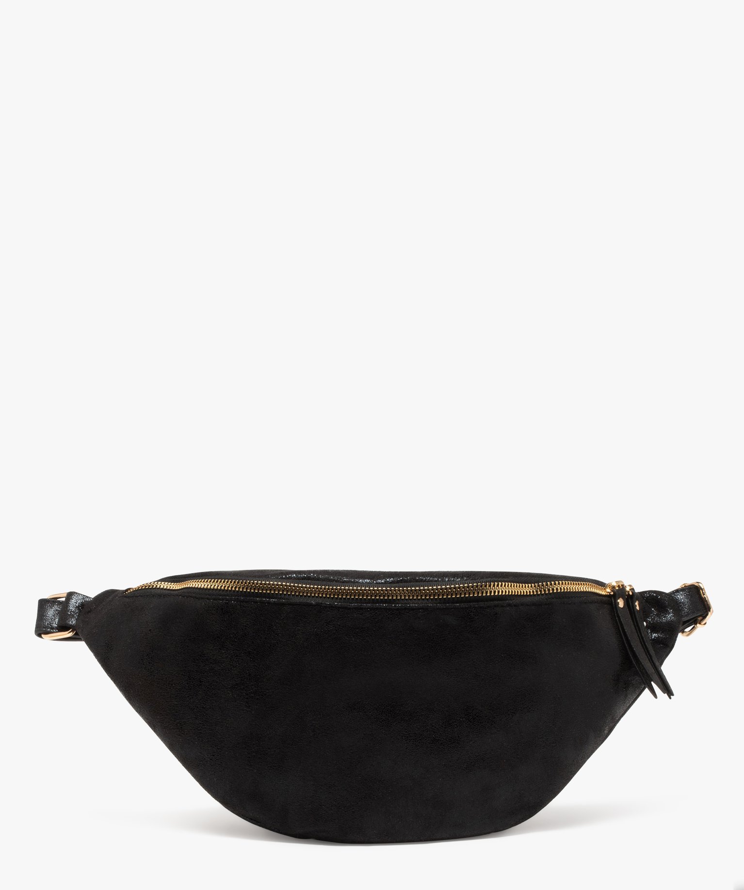 Sac banane grand format brillant femme - TU - noir standard - GEMO