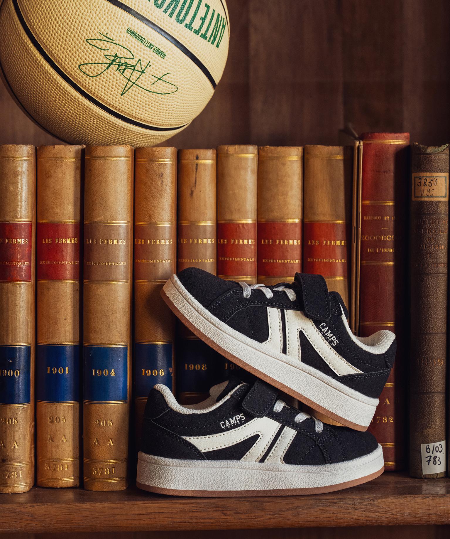 Baskets basses skateshoes en suédine garçon - Camps United - 31 - noir standard - CAMPS