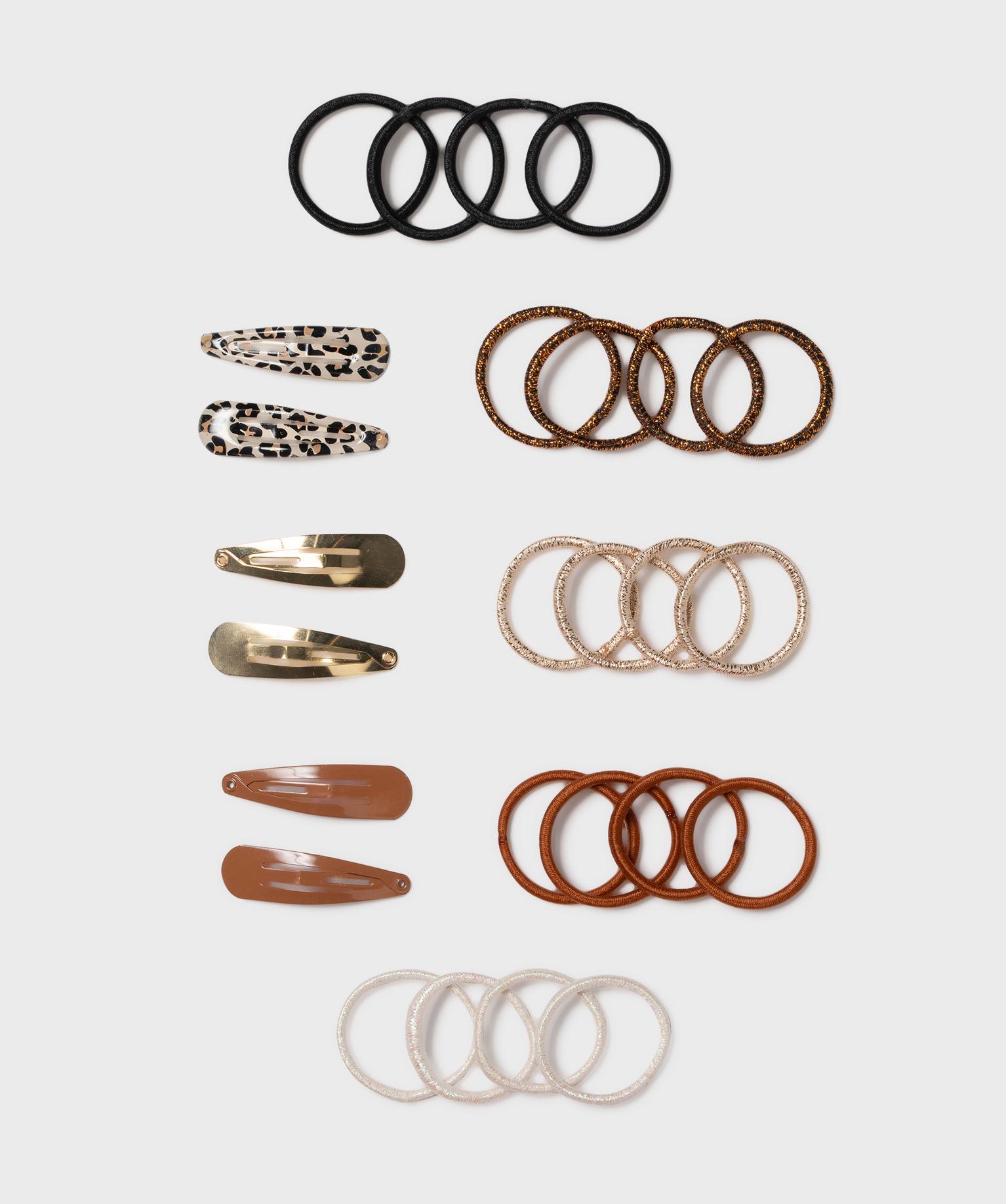 Accessoires cheveux (lot de 26) - TU - marron standard - GEMO