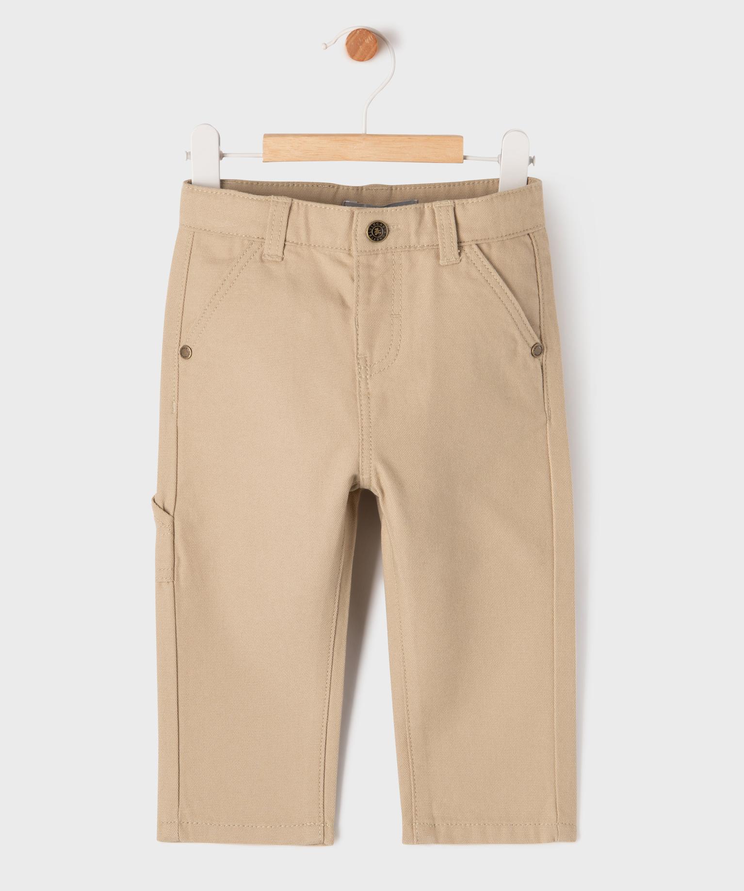 Pantalon multipoches avec taille ajustable bébé garçon - LuluCastagnette - 24M - beige fonce - LULUCASTAGNETTE