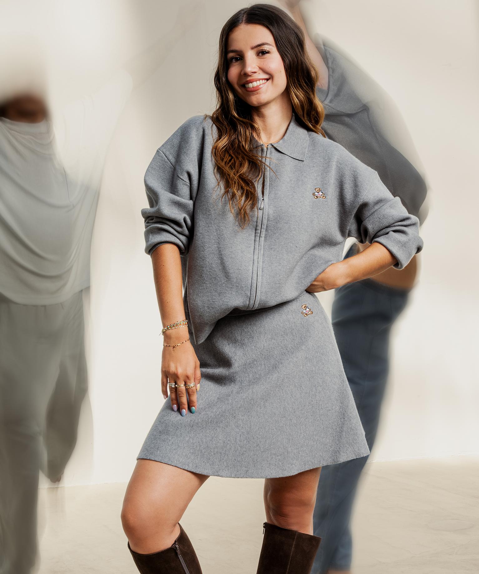 Gilet zippé col polo femme - LuluCastagnette et Alizée - 34/XS - gris chine - LULUCASTAGNETTE