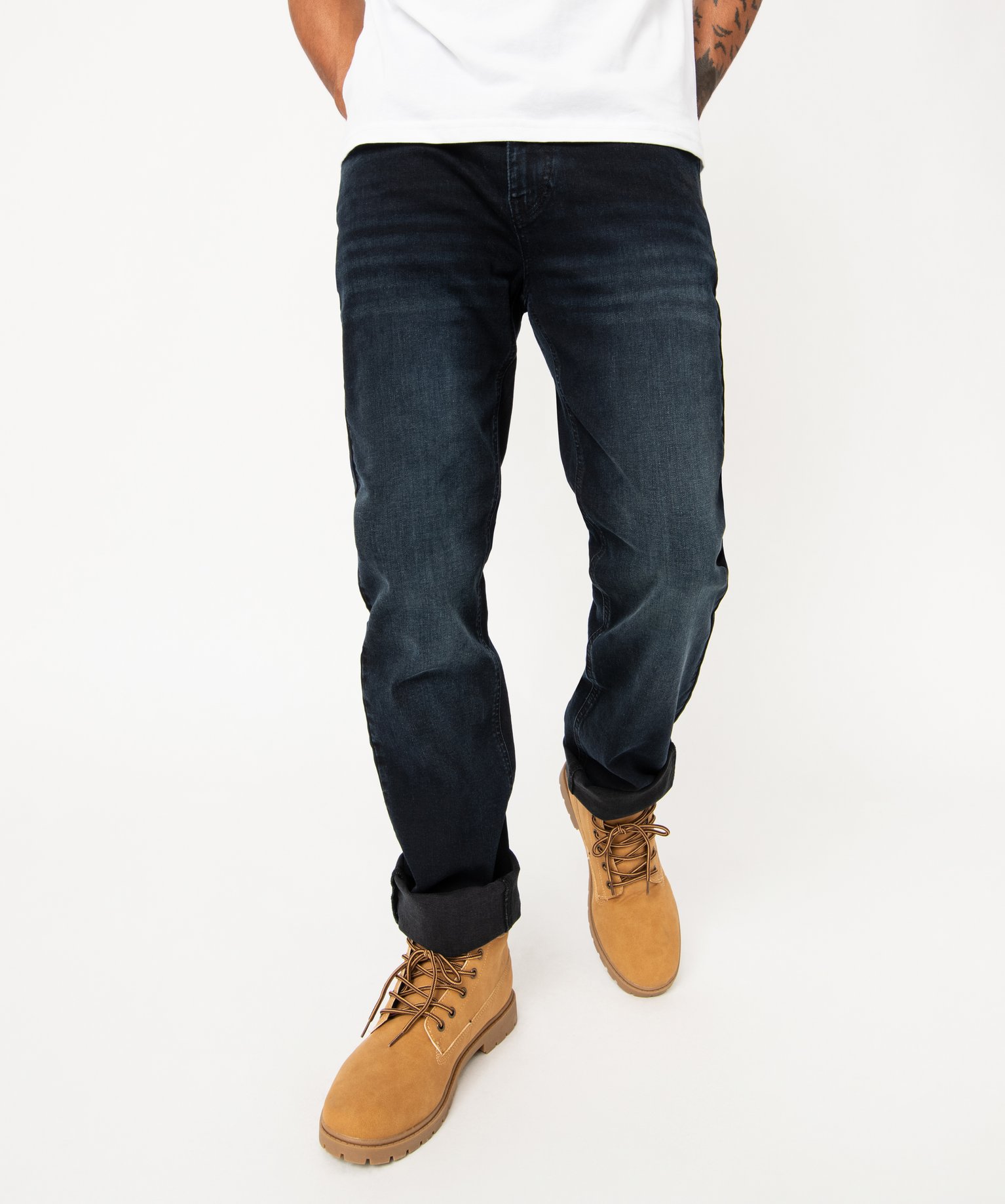 Jean stretch coupe Regular homme - 38 - blue black - GEMO