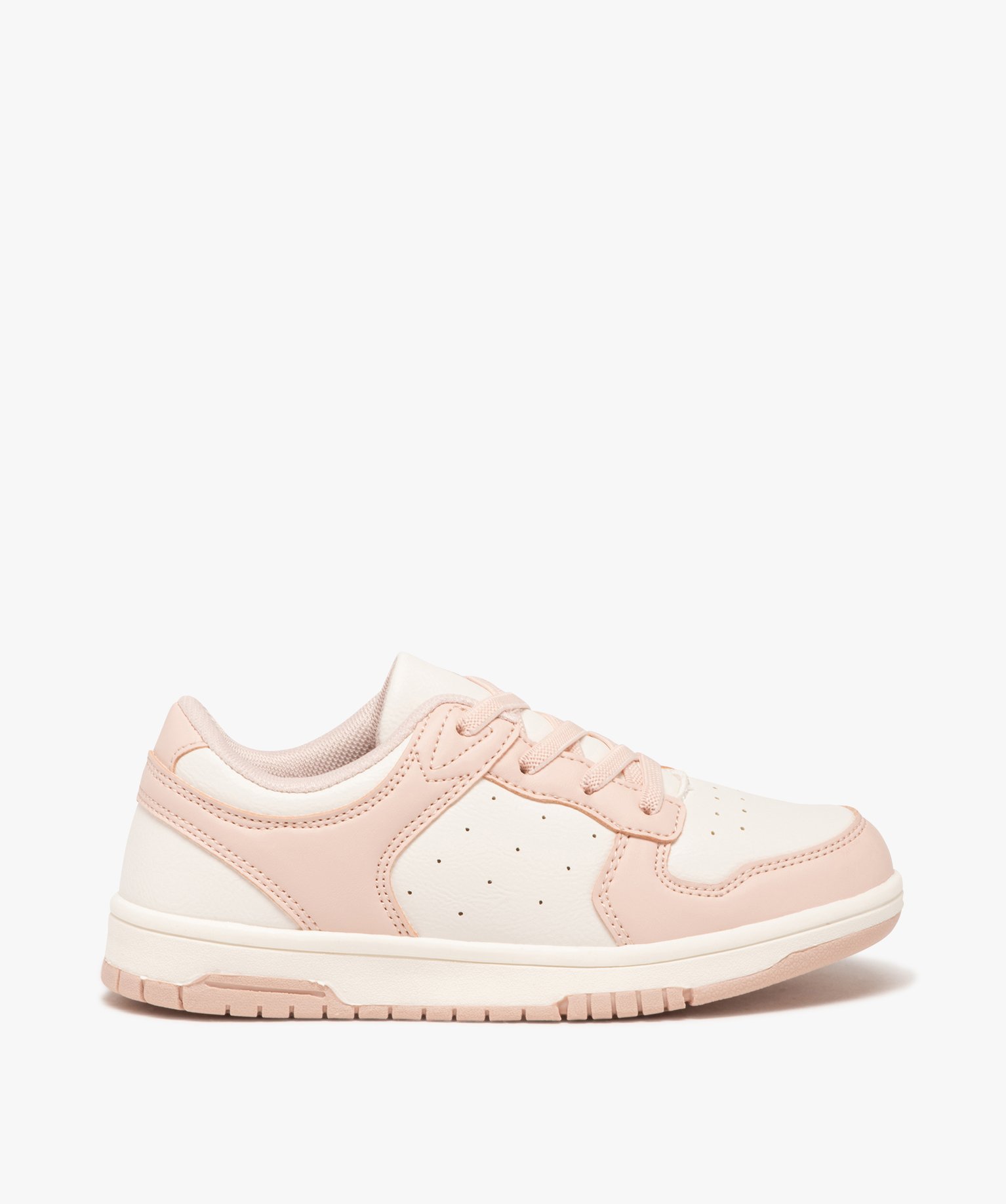 Baskets fille bicolores à bout rond et lacets élastiques - 33 - rose - LOVELY WINGS