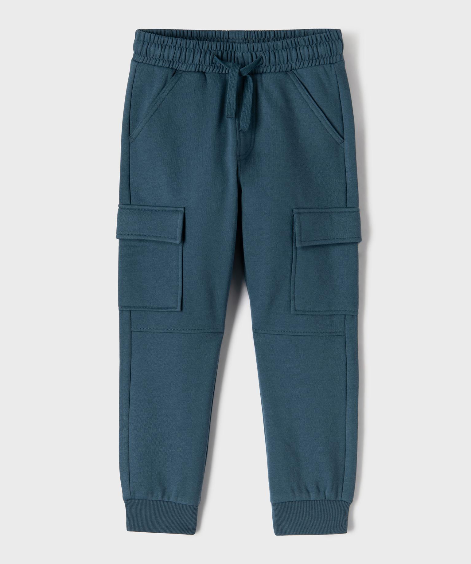 Pantalon de jogging coupe cargo garçon - 12A/XXS - bleu fonce - GEMO