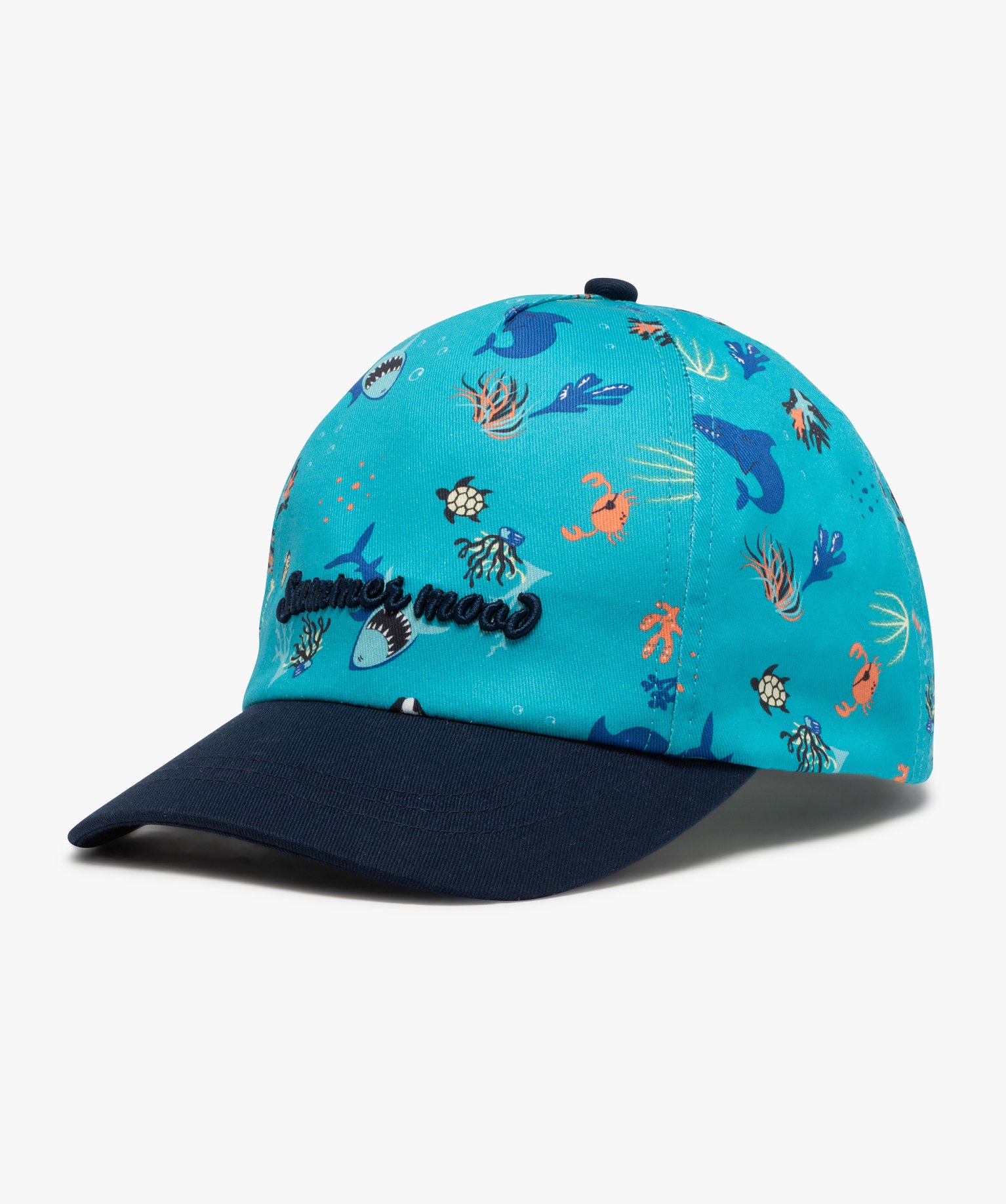 Casquette à motifs marins garçon - 52/54 - bleu - GEMO