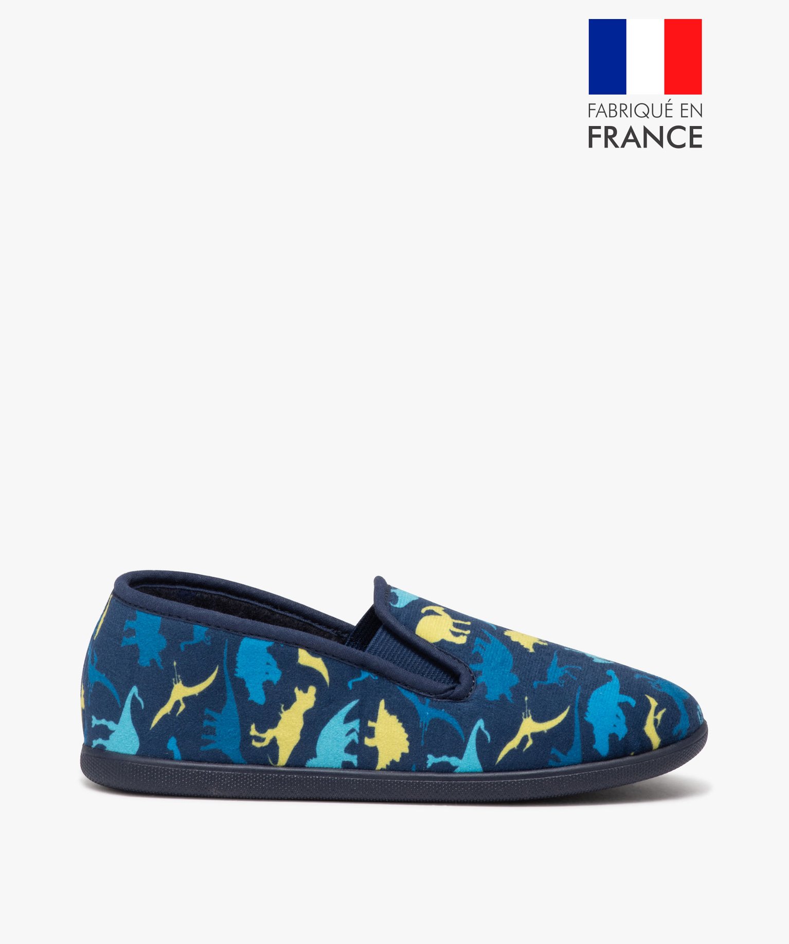 Chaussons garçon imprimés dinosaure style pantoufles - 29 - bleu - GEMO
