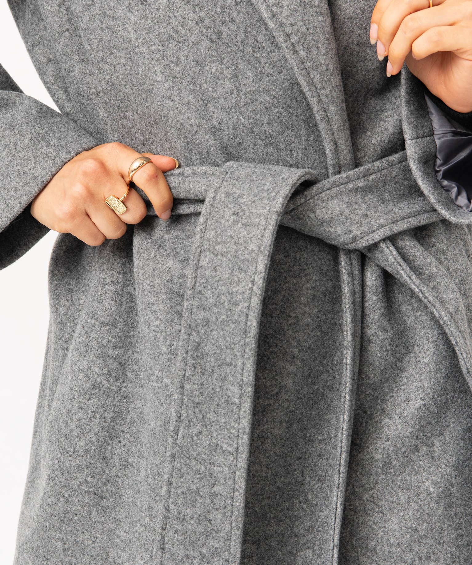 Manteau Long Femme Aspect Daim Avec Doublure Fourrure - Style Peau D'agneau, élégant Pour L'hiver