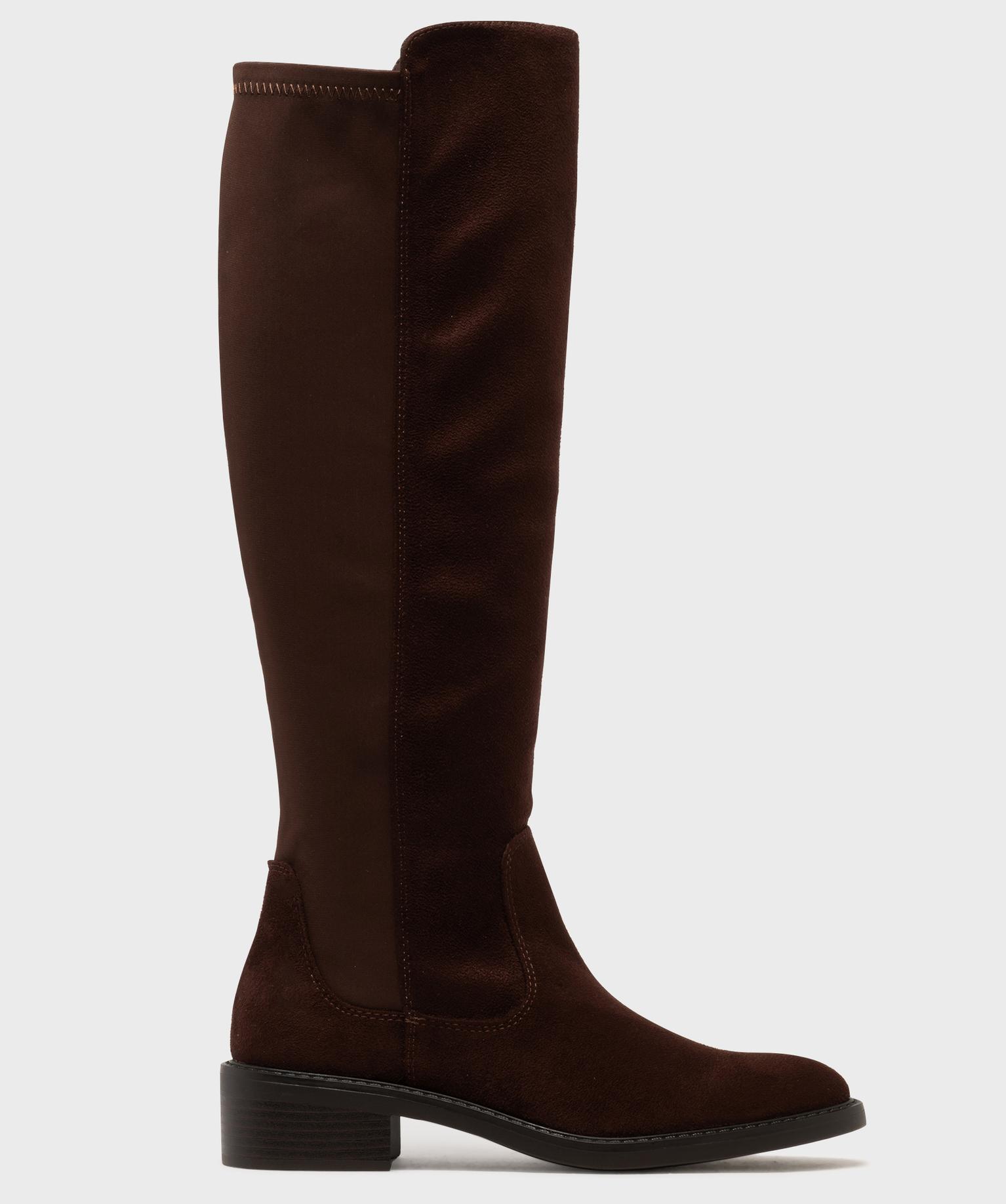 Bottes chaussettes bimatières femme - Valentina Baldano - 39 - marron fonce - VALENTINA BALDA