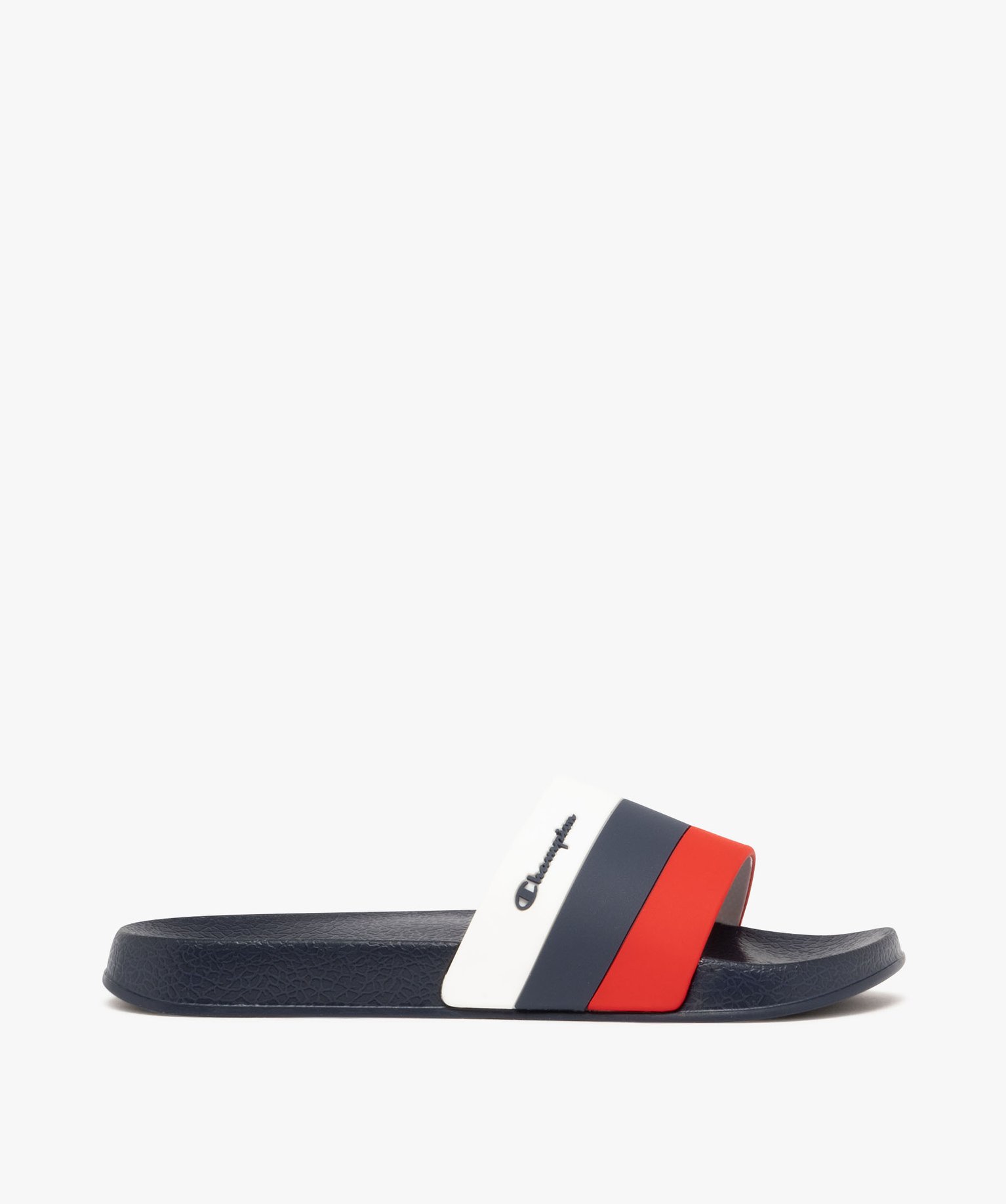 Mules de piscine garçon avec bandeau rayé tricolore - Champion USA - 32 - bleu - CHAMPION USA
