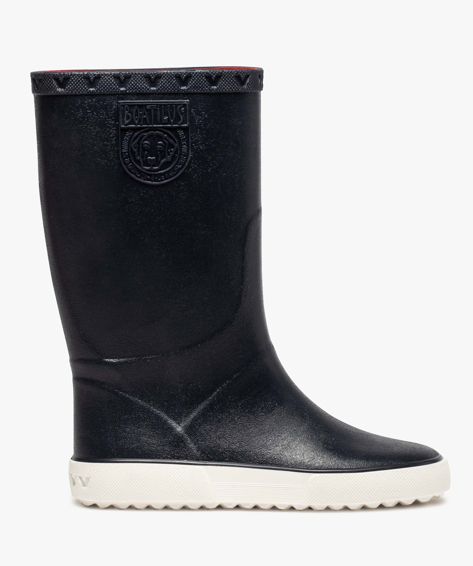 Bottes de pluie garcon unies semelle contrastee Boatilus