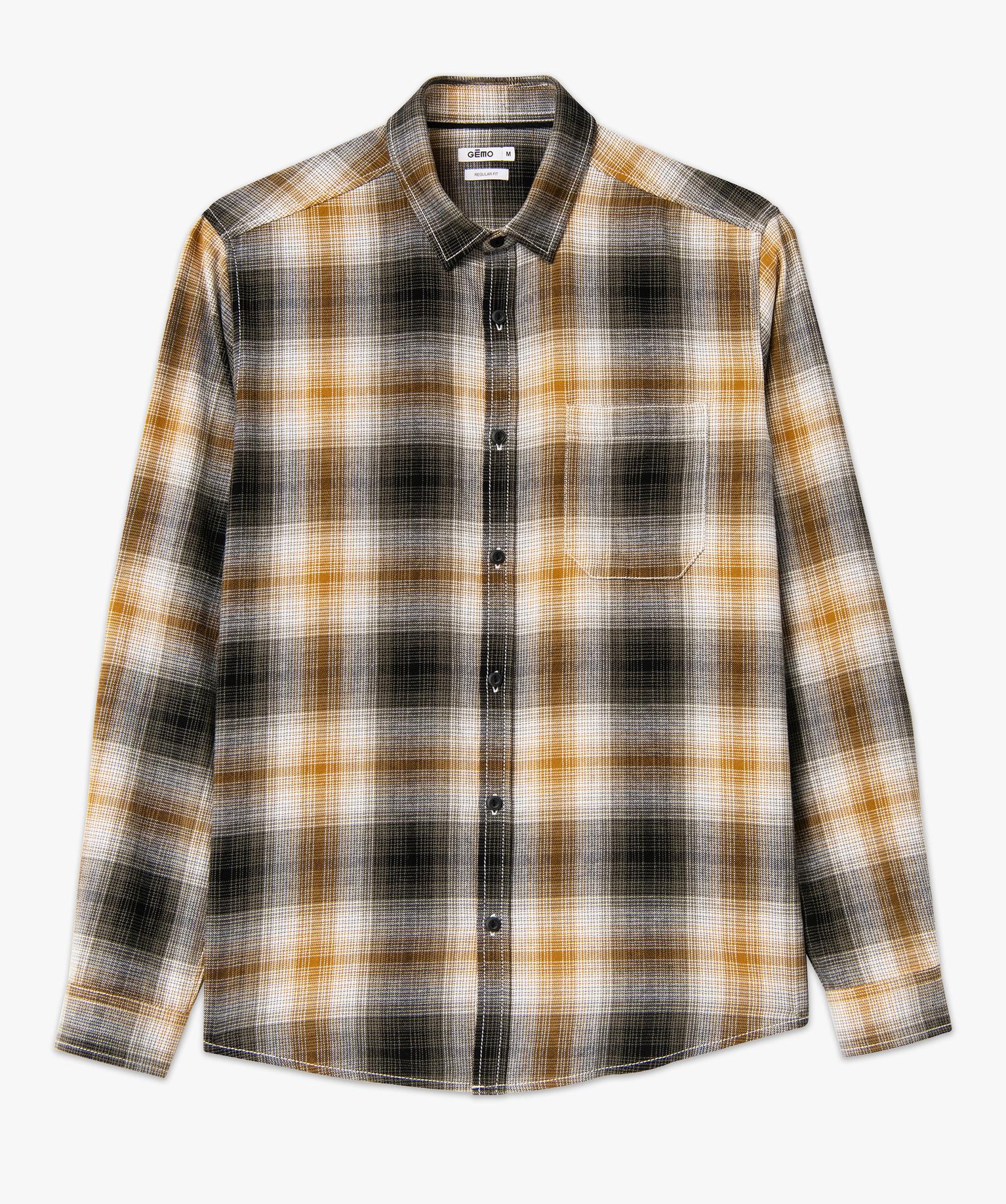 Chemise Homme à Carreaux Manches Longues - Tissu Respirant Léger - Coupe Décontractée Oversize - Style Minimaliste