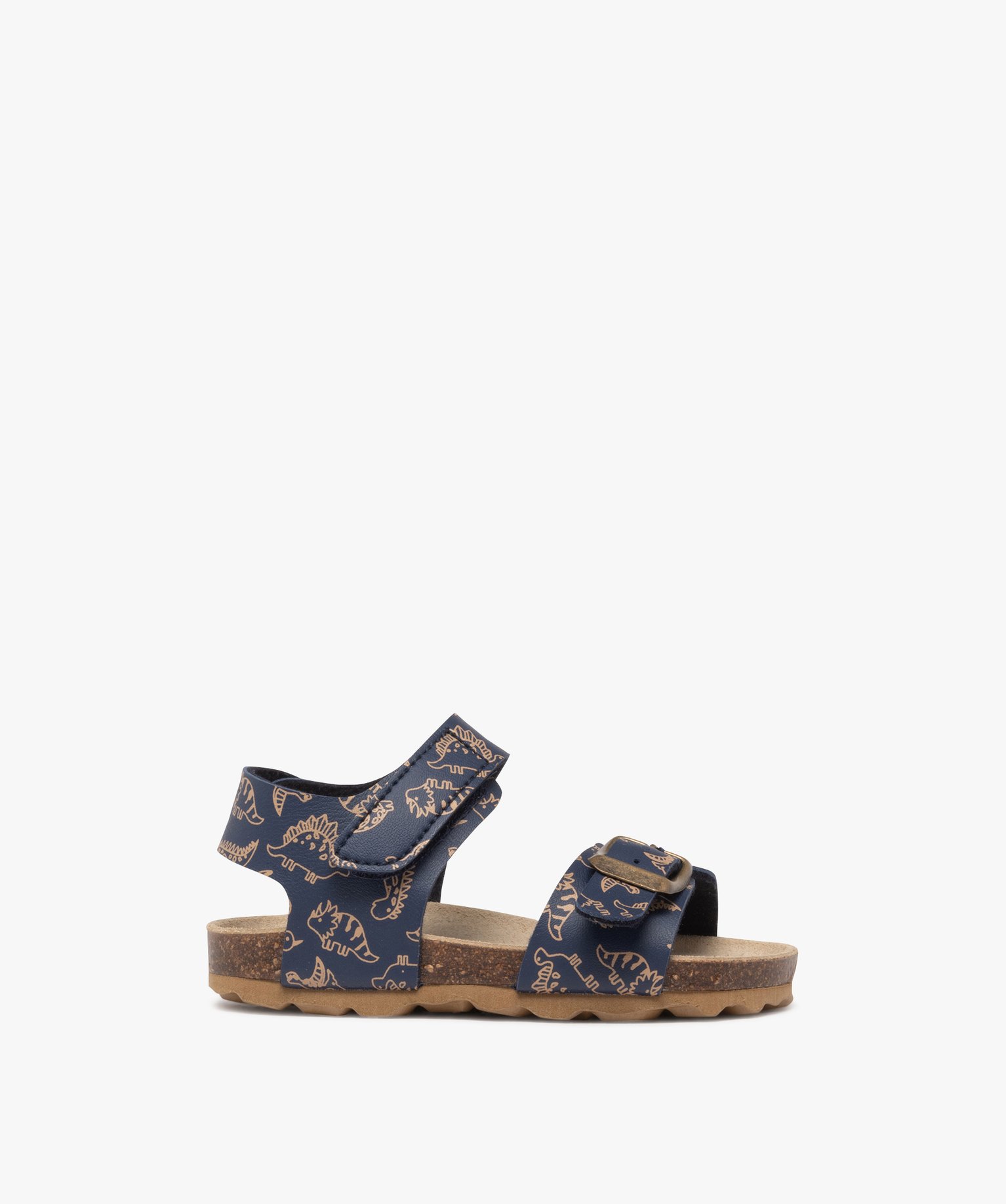 Sandales bébé garçon motif dinosaure avec bride scratch et à boucle - 23 - marine - GEMO