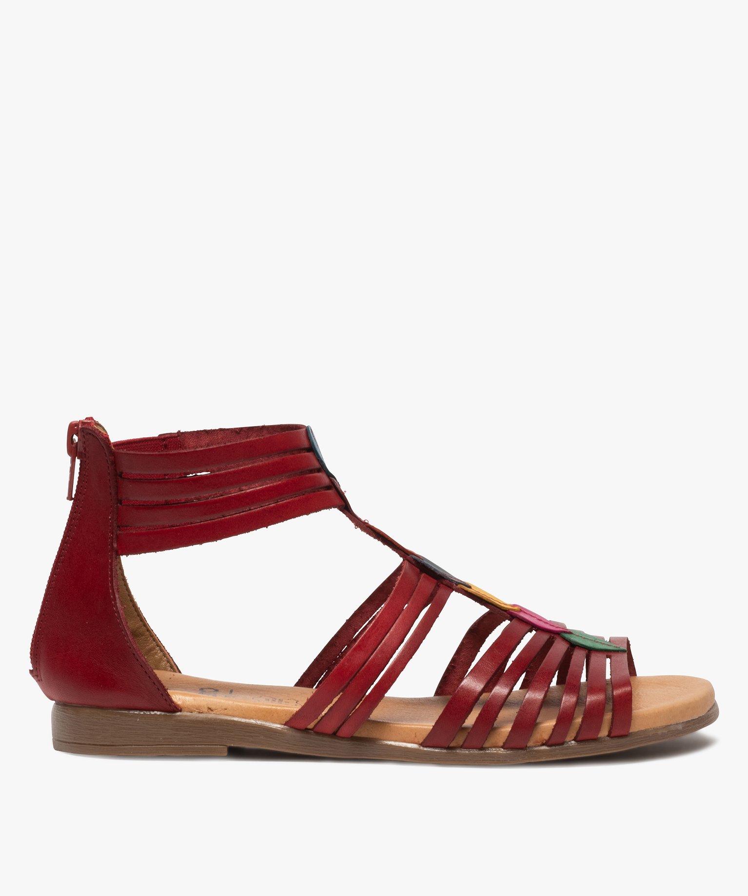 sandale montante femme