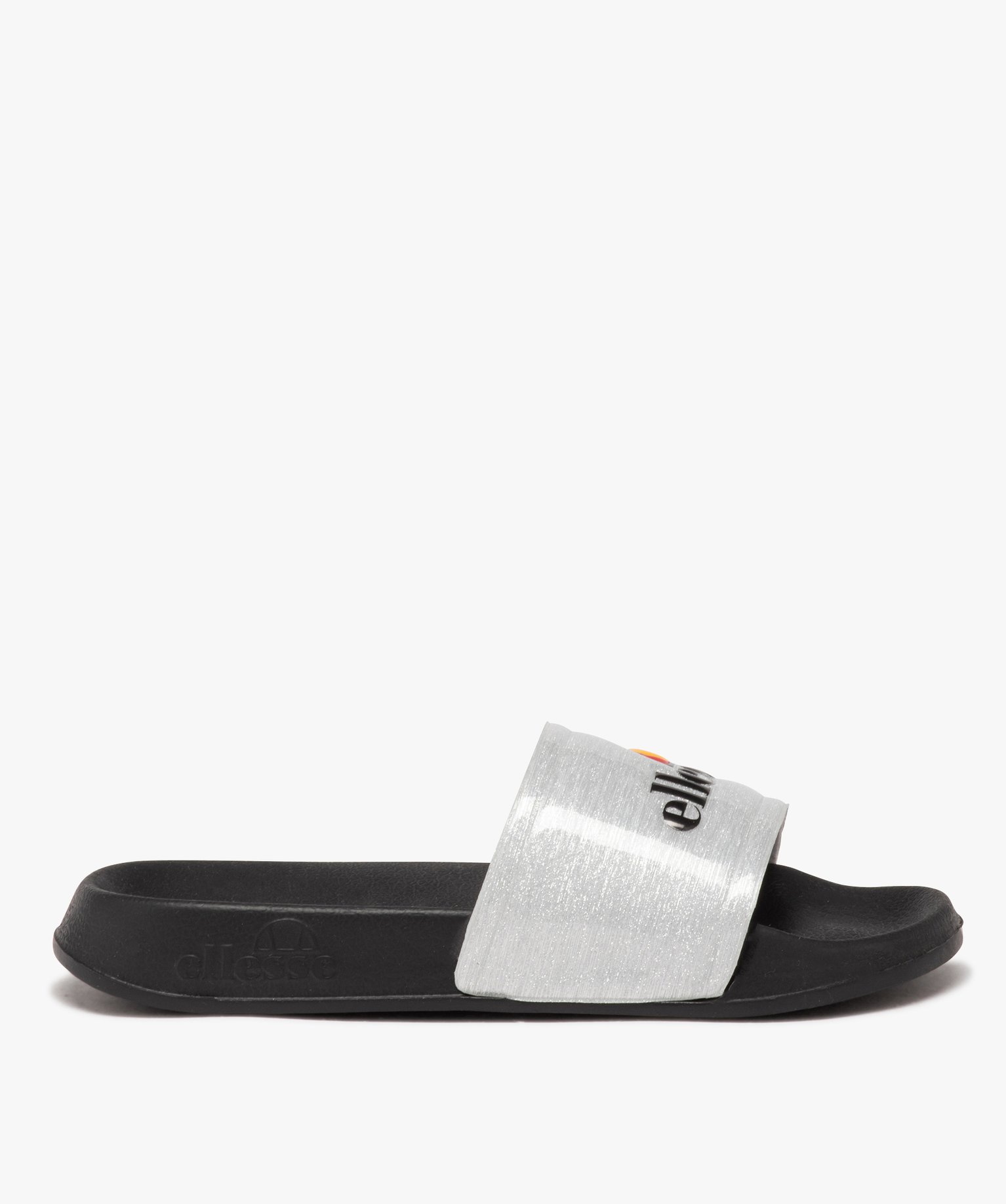 Mules de piscine fille à bandeau pailleté confort - Ellesse - 32 - argent - ELLESSE