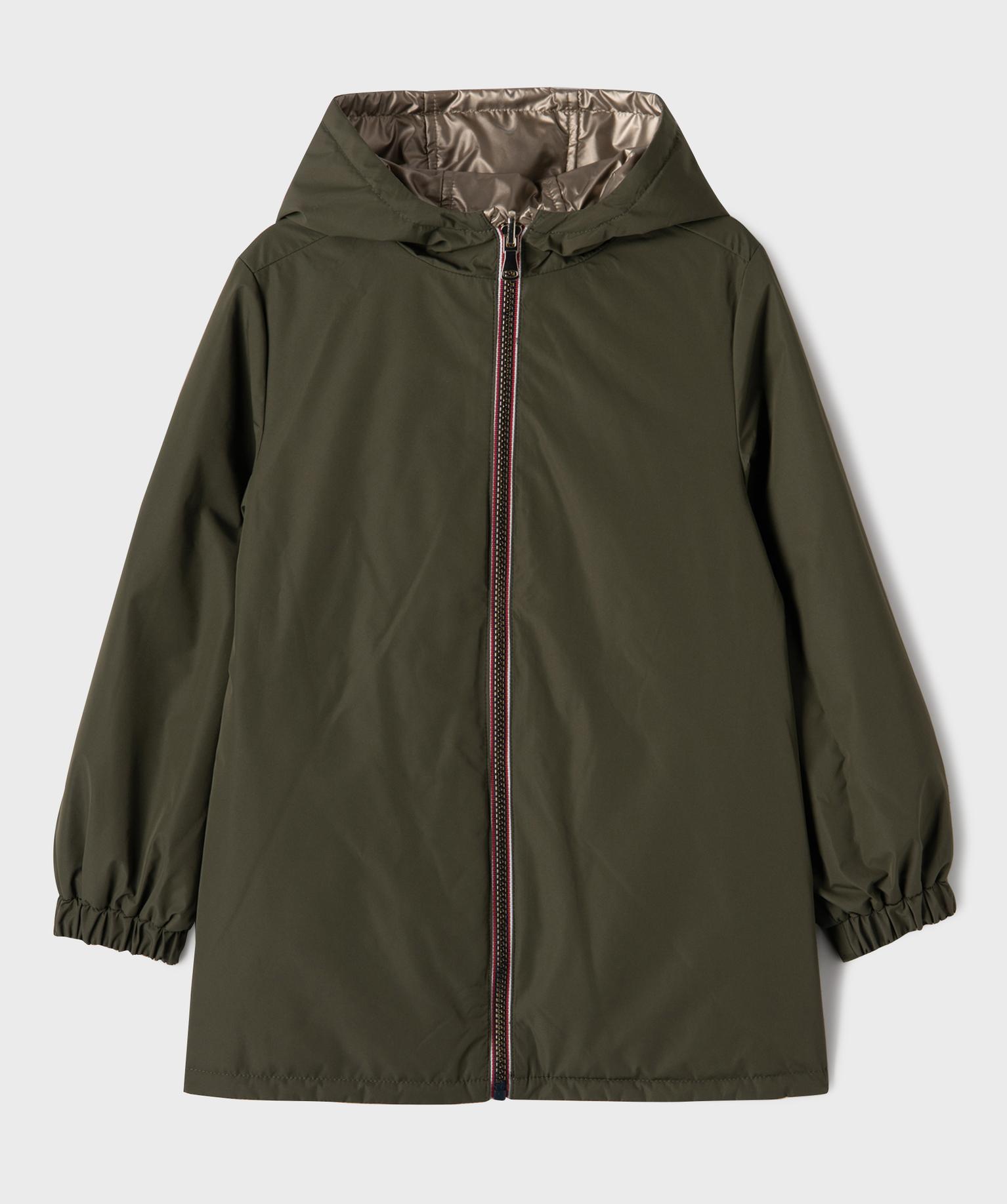 Manteau à capuche déperlant réversible fille - GEMO