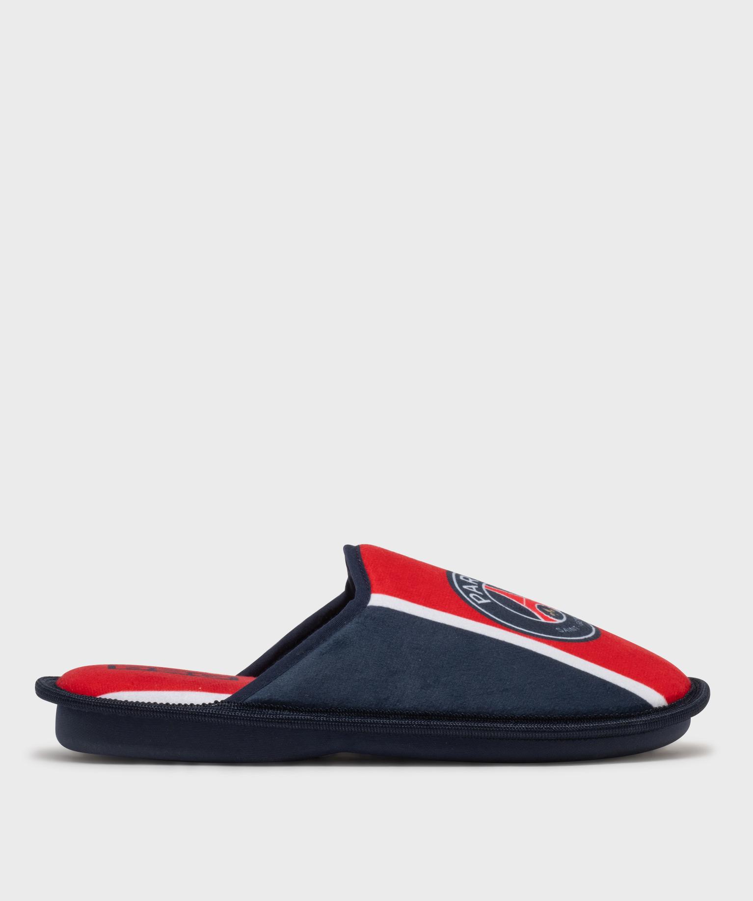 Chaussons PSG Officiels Paris Saint-Germain - Taille 34, Bleu, Polyester, Collection Officielle