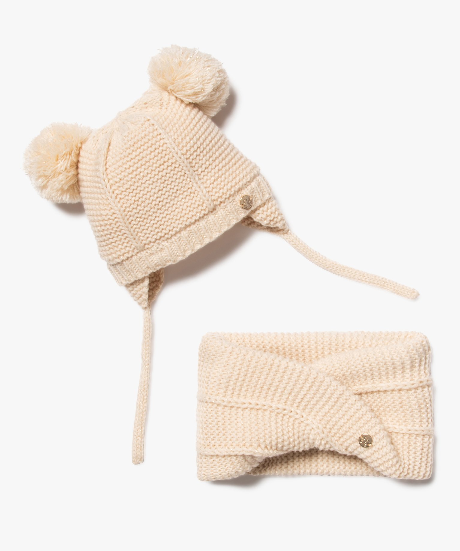 Ensemble hiver 2 pièces bébé fille bonnet et écharpe - LuluCastagnette - GEMO