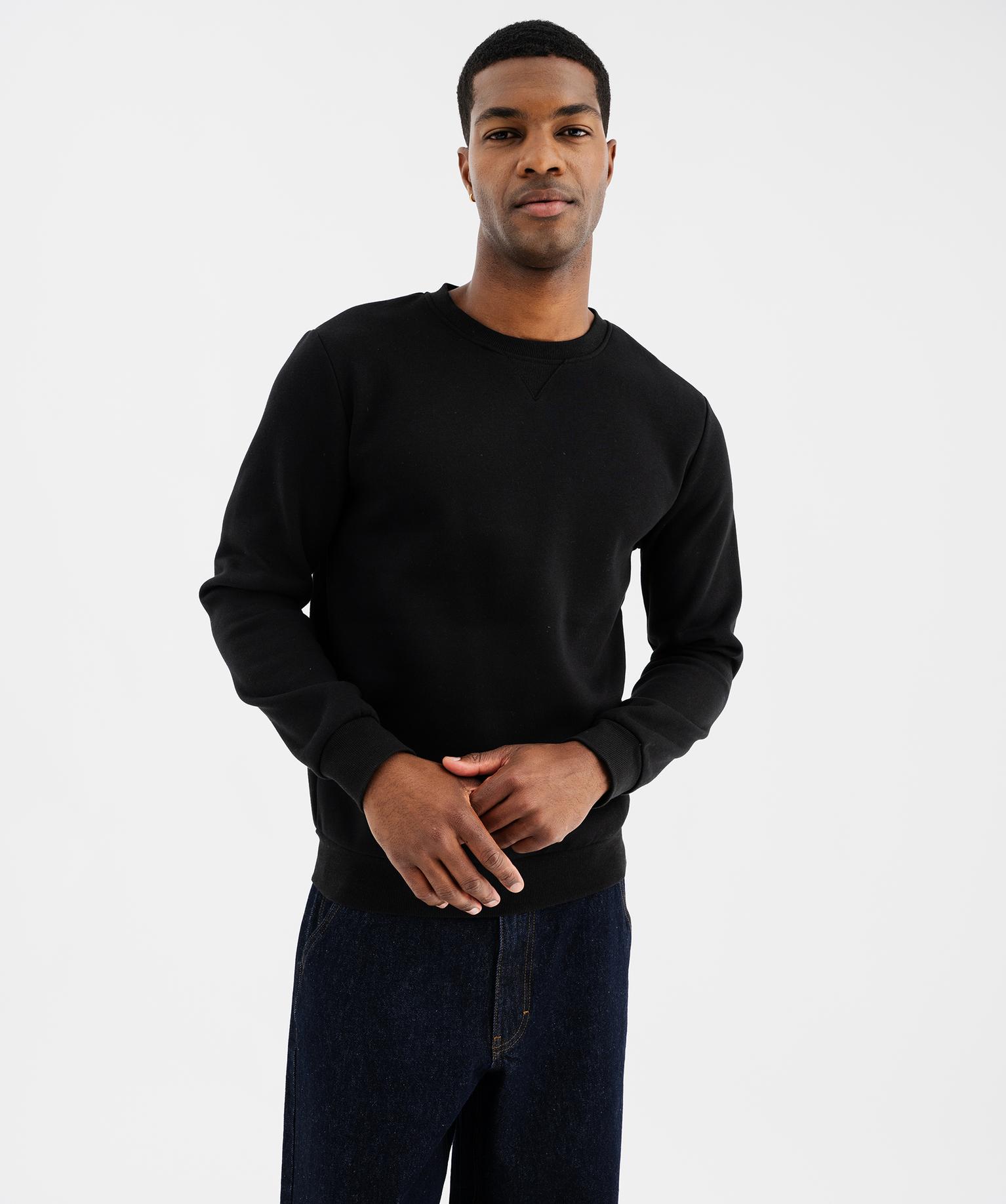 Sweat en molleton doux homme - 50-52/XXL - noir standard - GEMO