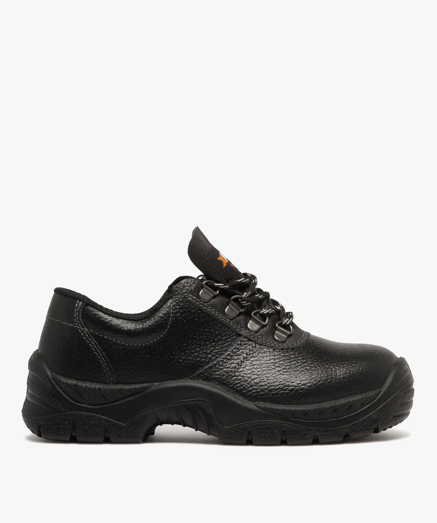 Chaussures de sécurité femme low-cut dessus en cuir grainé uni - 37 - noir - GEMO