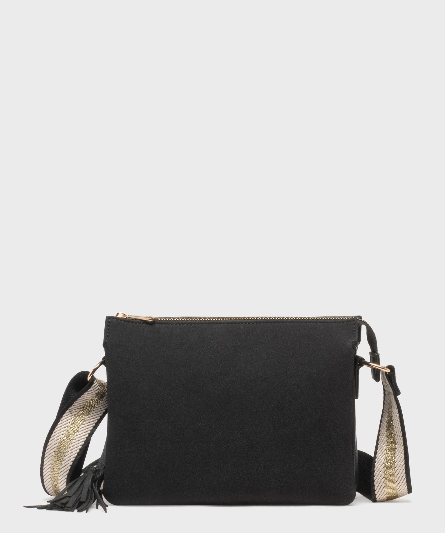 Sac à bandoulière multi-matières avec pampille amovible femme - GEMO Sac à bandoulière multi-matières avec pampille amovible femme - GEMO