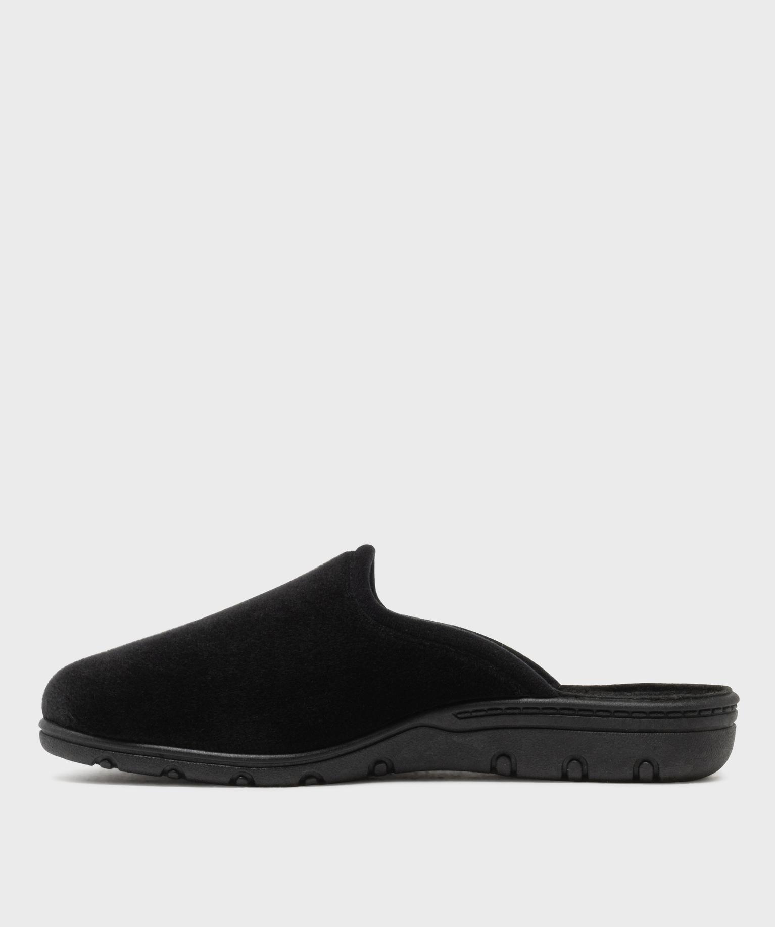 Chaussons mules en velours à talon compensé femme - 36 - noir standard - G'FLEX