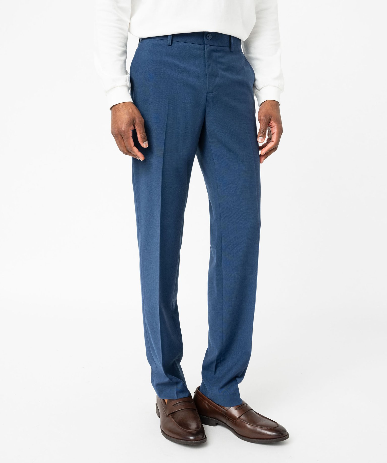 Pantalon de costume ajusté homme - 54 - bleu - GEMO