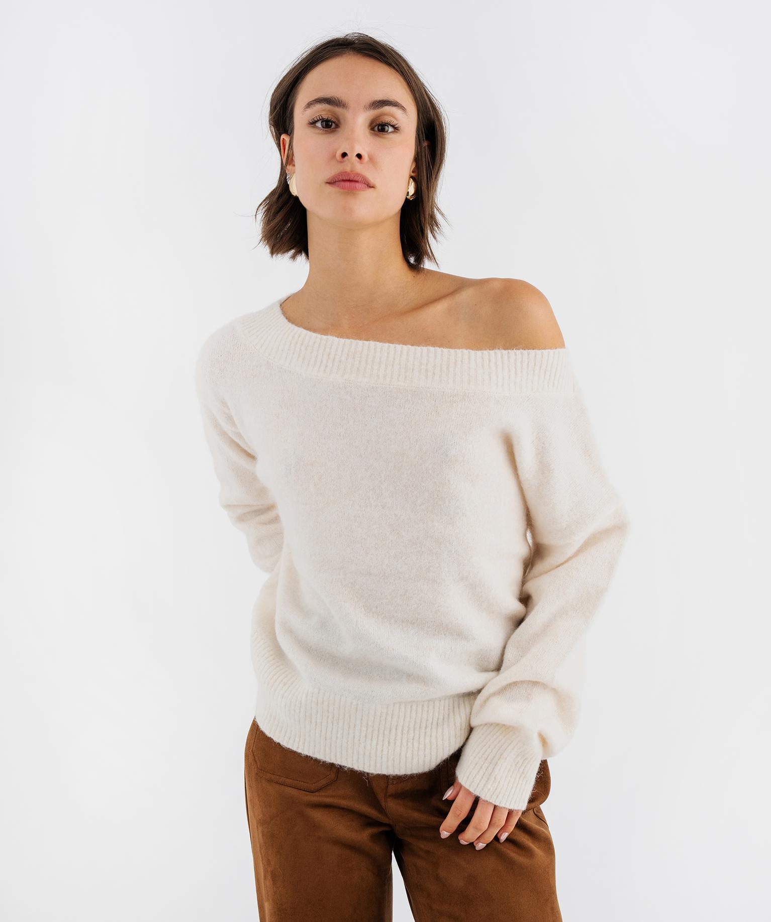 Pull maille col bardot femme - GEMO