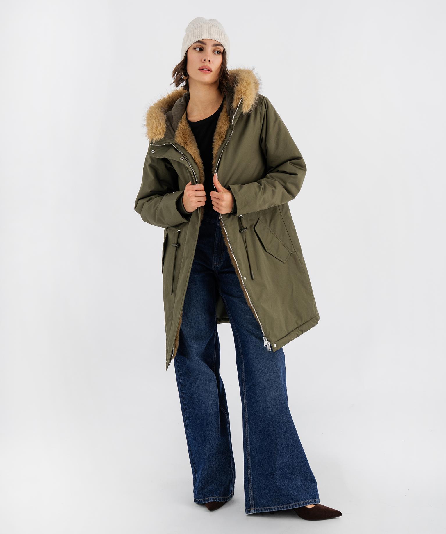 Parka à capuche doublée femme - GEMO Parka à capuche doublée femme - GEMO