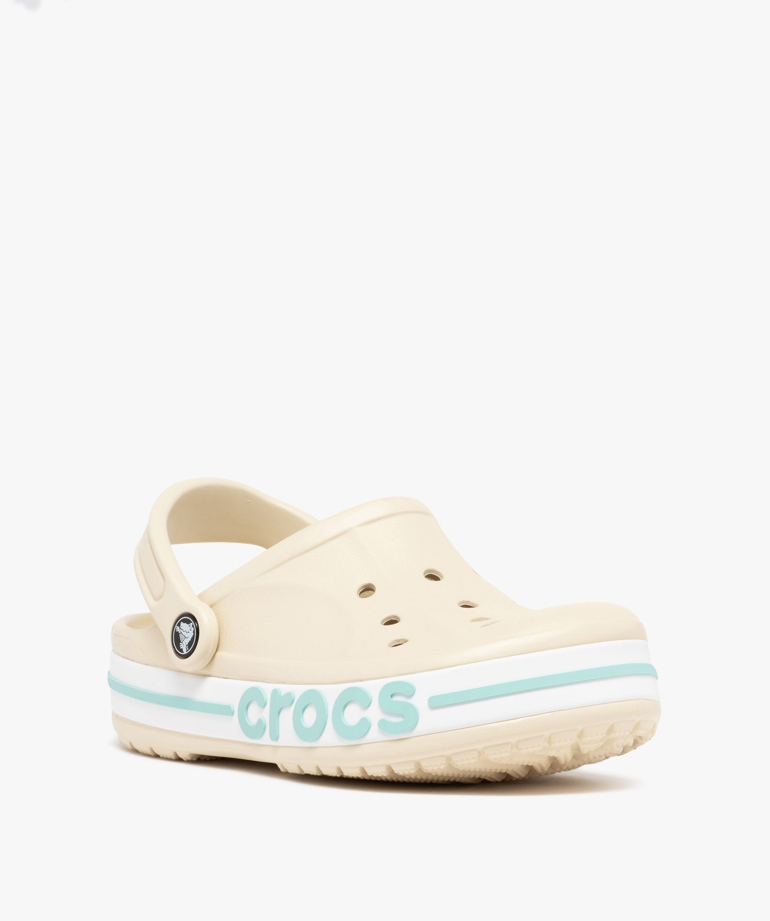 Sabots souples femme unis dessus perforé à semelle épaisse - Crocs - 38/39 - beige - CROCS